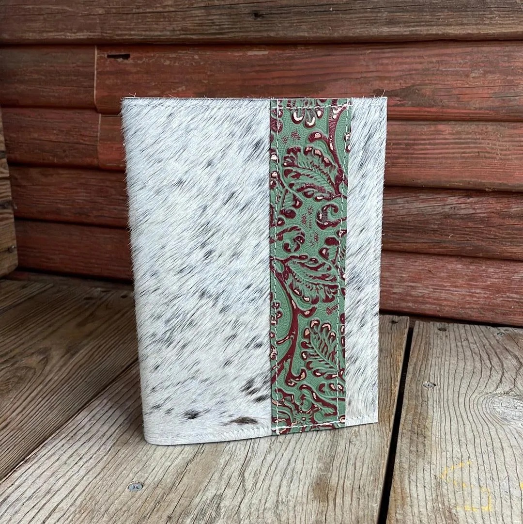 061 Small Notepad Cover - Salt/Pepper w/ Cucumber Melon Tool