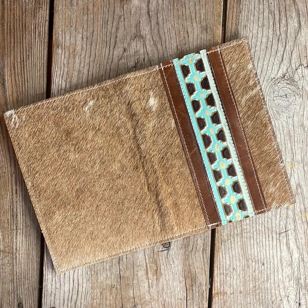 090 Small Notepad Cover - Longhorn w/ Sage Navajo
