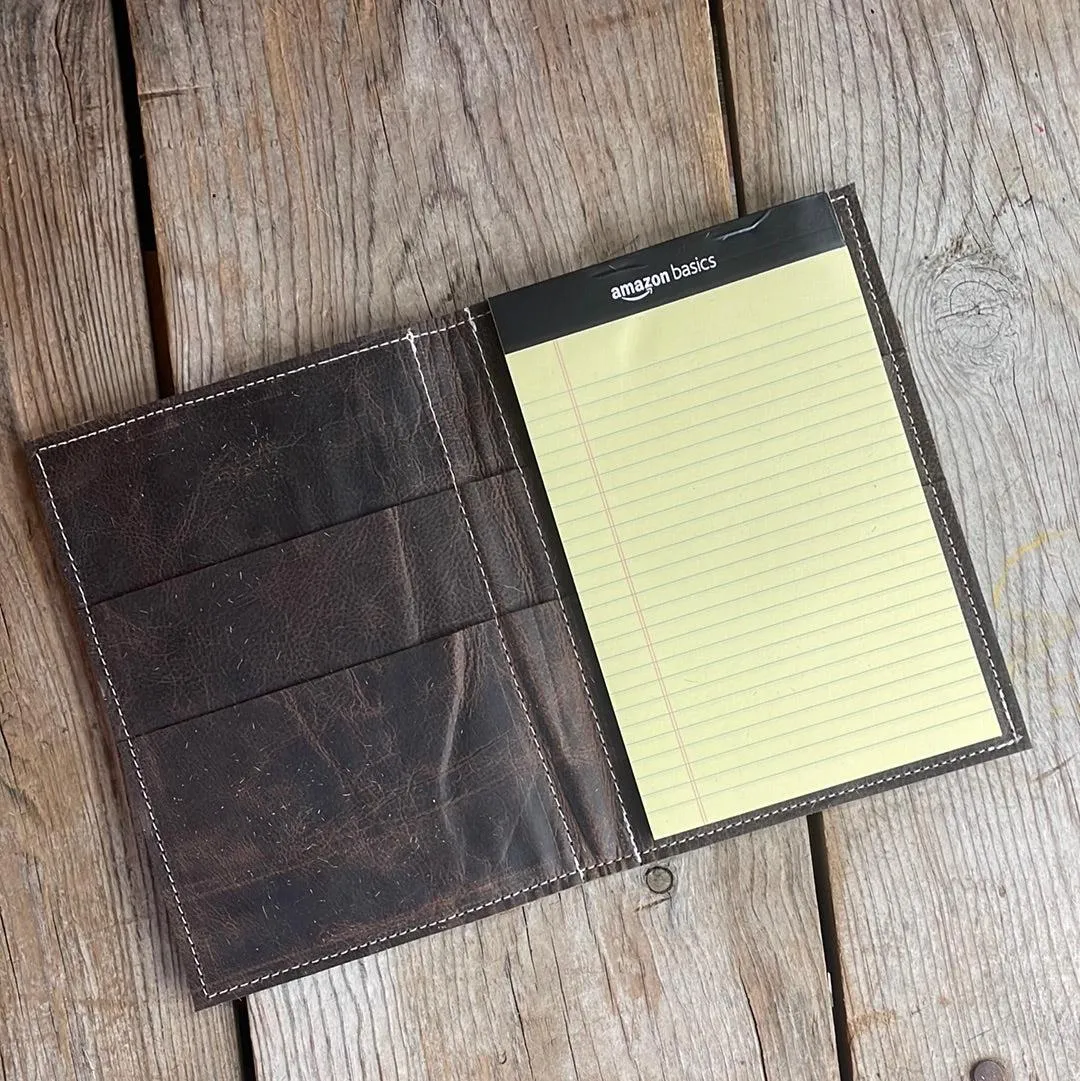 090 Small Notepad Cover - Longhorn w/ Sage Navajo