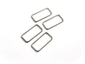 1 1/2" Silver Rectangle Rings --- Sallie Tomato