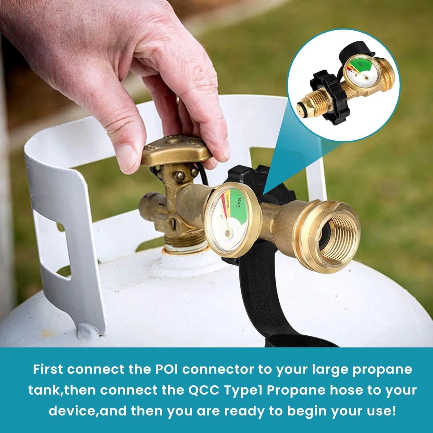 100 Lb Propane Tank Adapter Propane Gauge for 100 Lb Propane Tank Universal Fi