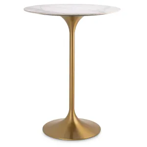 115558 - Bar Table Tazio white marble look top