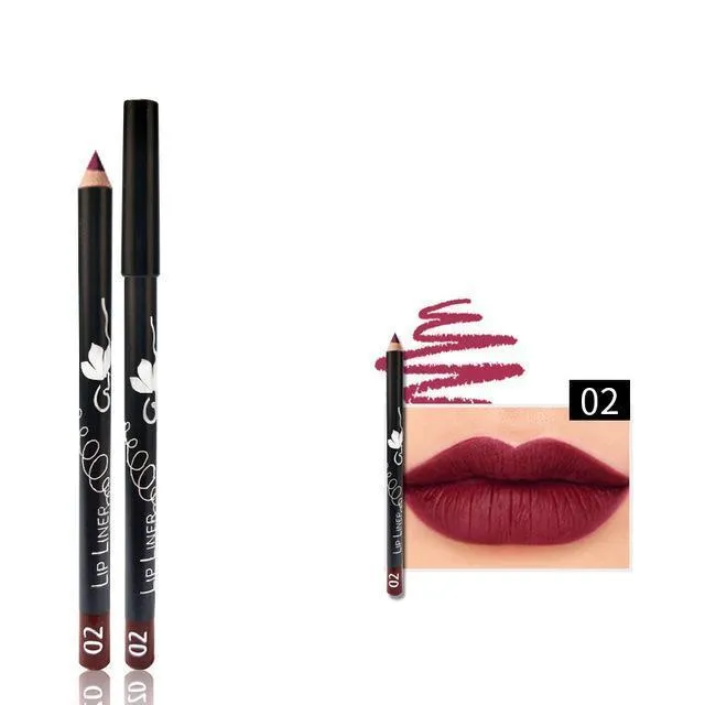 12 Colors Multi-functional Lipliner Pencil