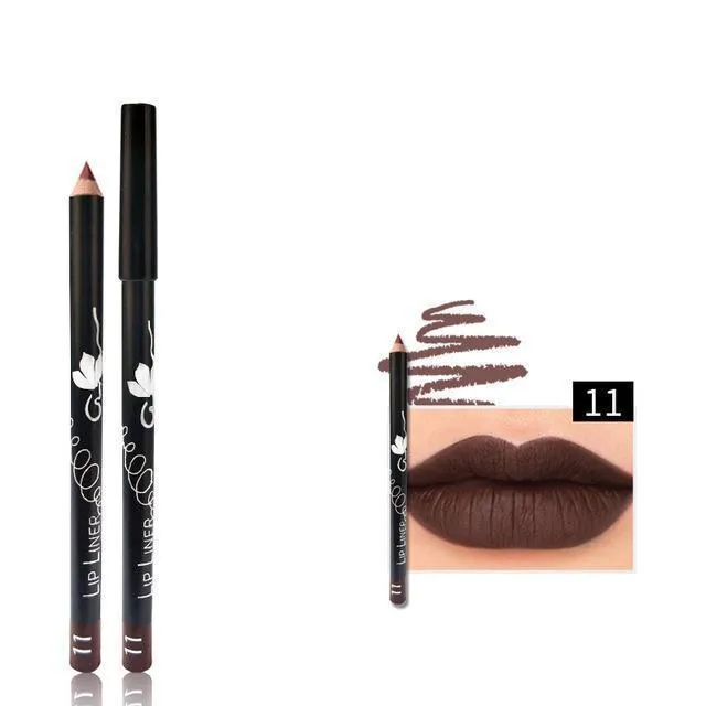 12 Colors Multi-functional Lipliner Pencil
