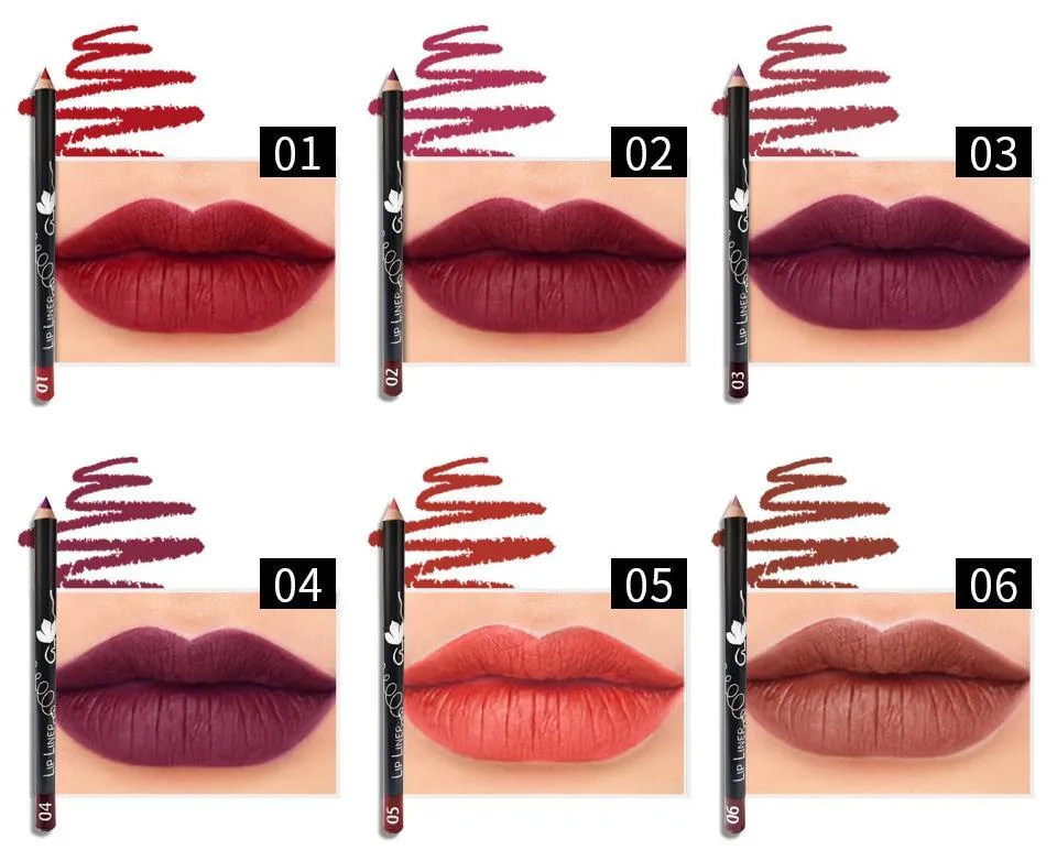 12 Colors Multi-functional Lipliner Pencil