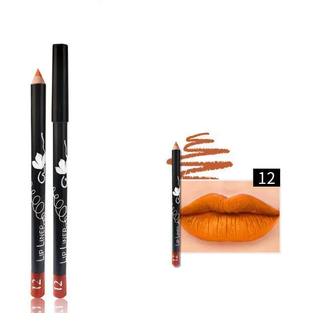12 Colors Multi-functional Lipliner Pencil
