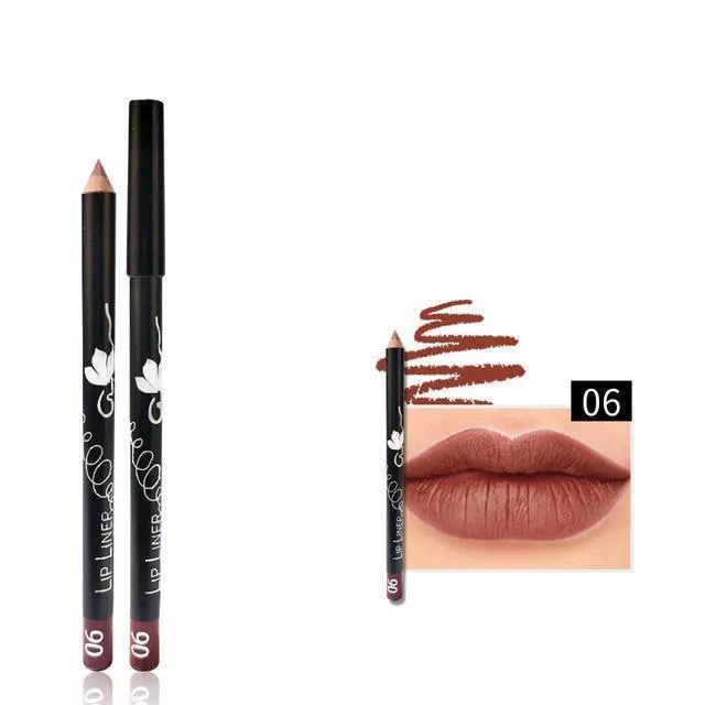 12 Colors Multi-functional Lipliner Pencil