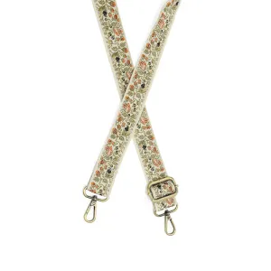 1.2" Autumnal Floral Vines Guitar Strap