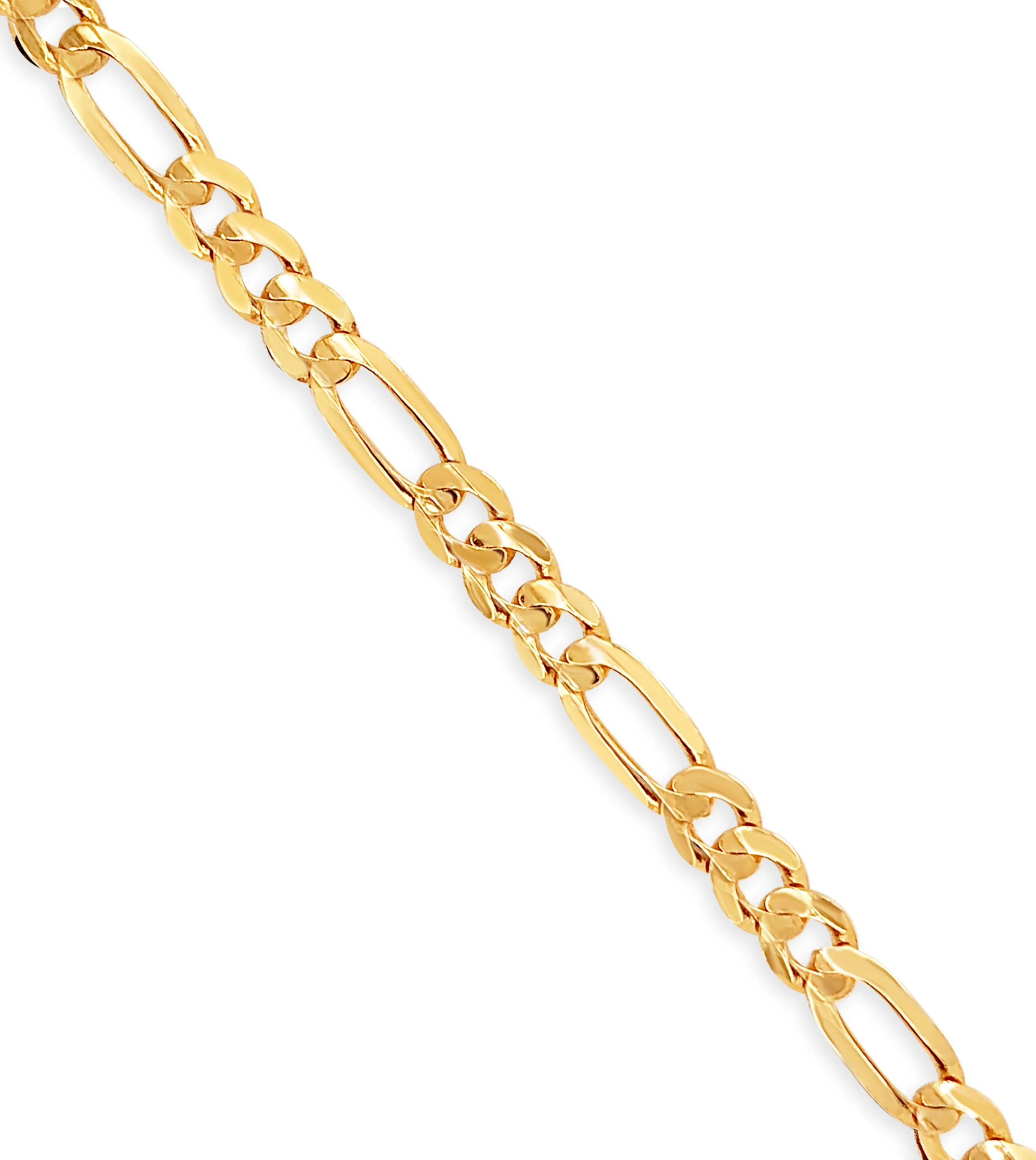 14k Gold Figaro Link Chain Bracelet