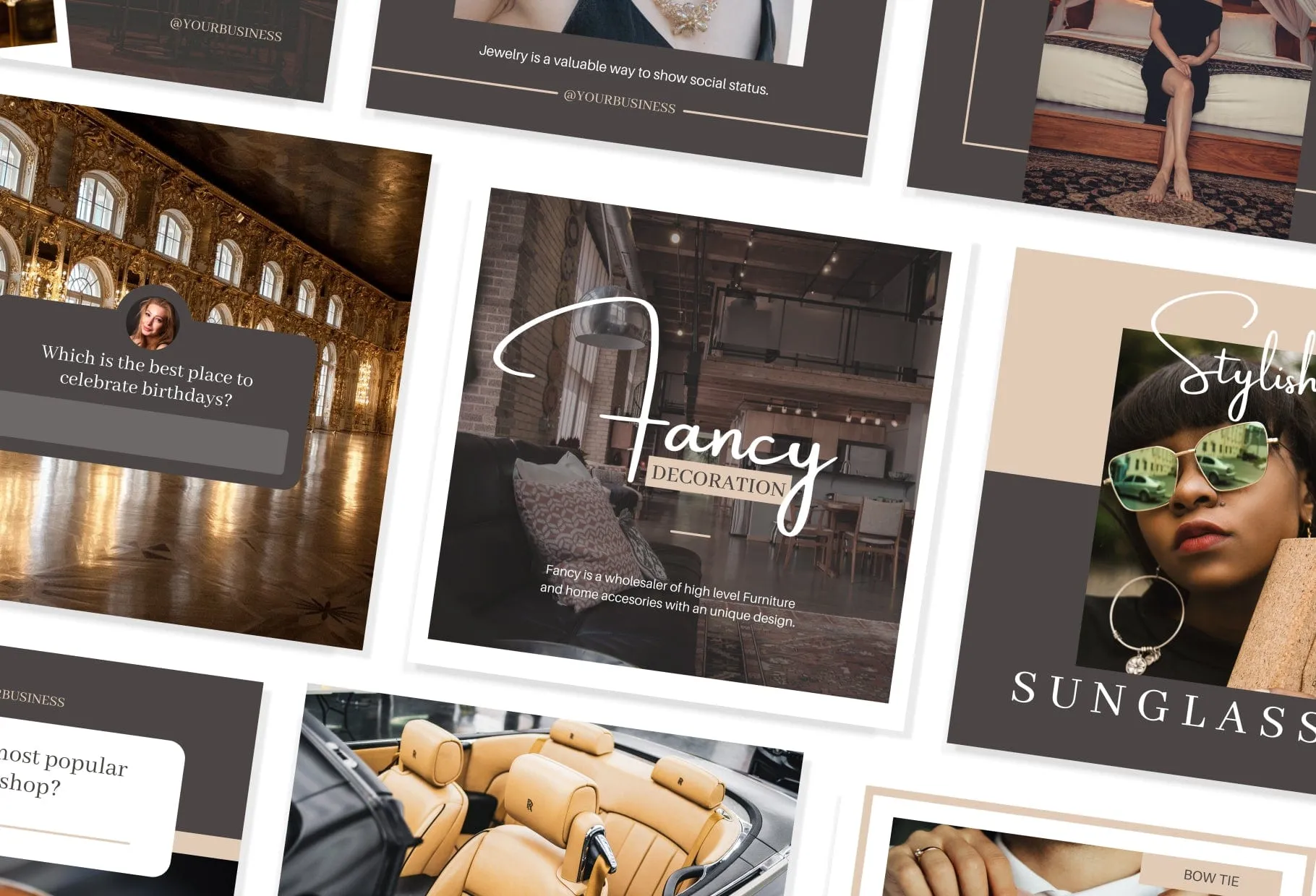 30 Luxurious Lifestyle Instagram Post Canva Templates