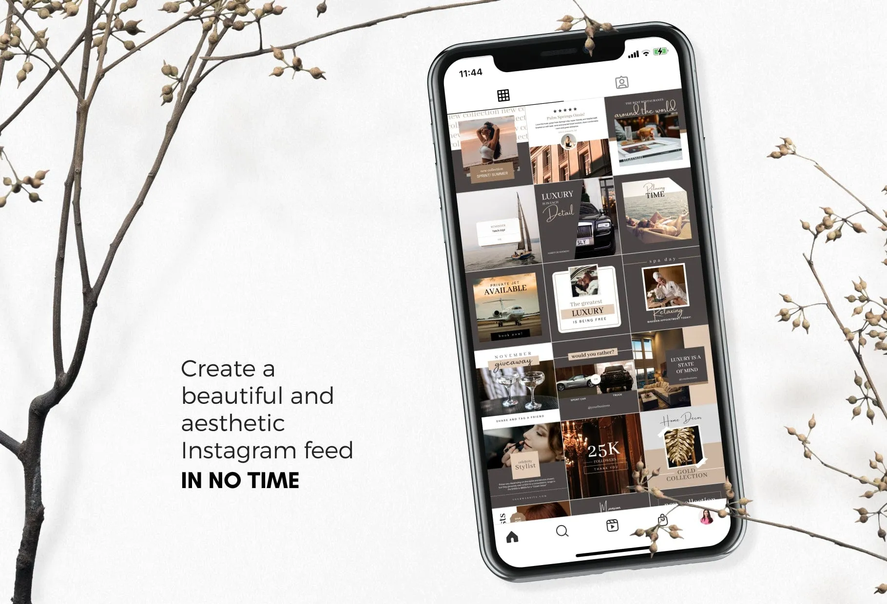 30 Luxurious Lifestyle Instagram Post Canva Templates