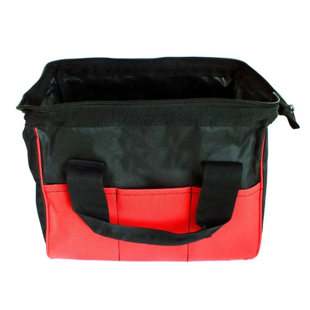 300Mm 12" Heavy Duty 6 Pocket Nylon Tool Bag Zip Up Holdall Toolbag Tool Storage