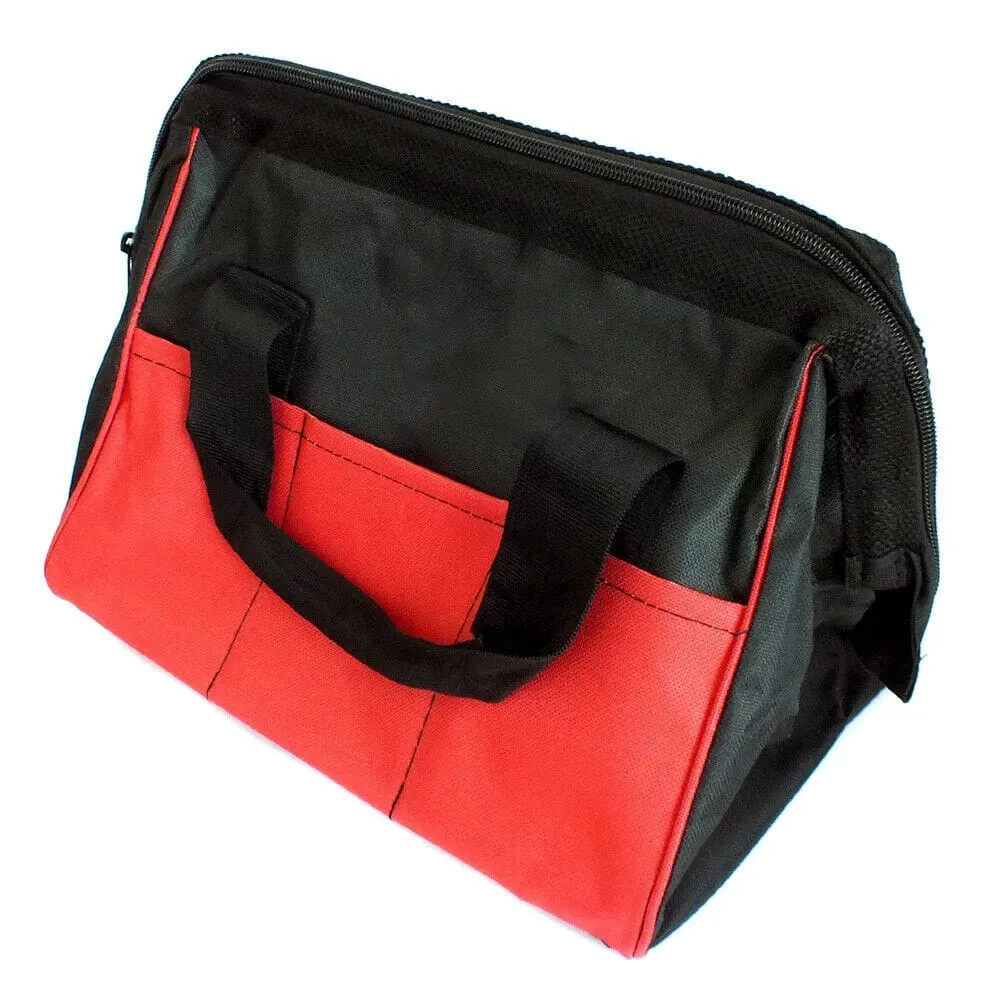 300Mm 12" Heavy Duty 6 Pocket Nylon Tool Bag Zip Up Holdall Toolbag Tool Storage