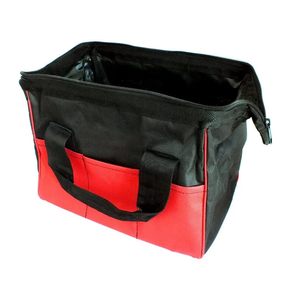 300Mm 12" Heavy Duty 6 Pocket Nylon Tool Bag Zip Up Holdall Toolbag Tool Storage