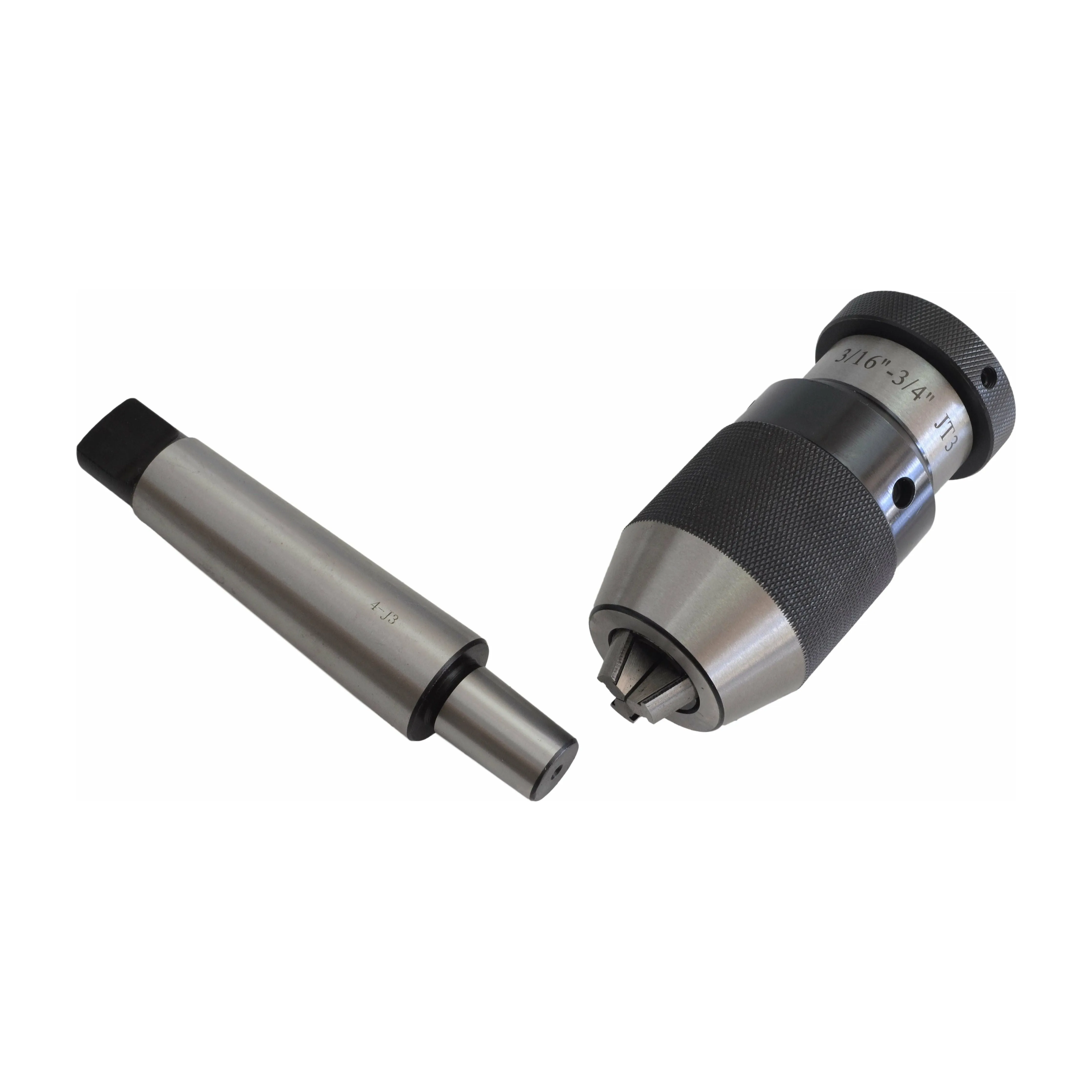 3/16"-3/4" JT3 Keyless Drill Chuck MT4 Arbor with Tang B Series