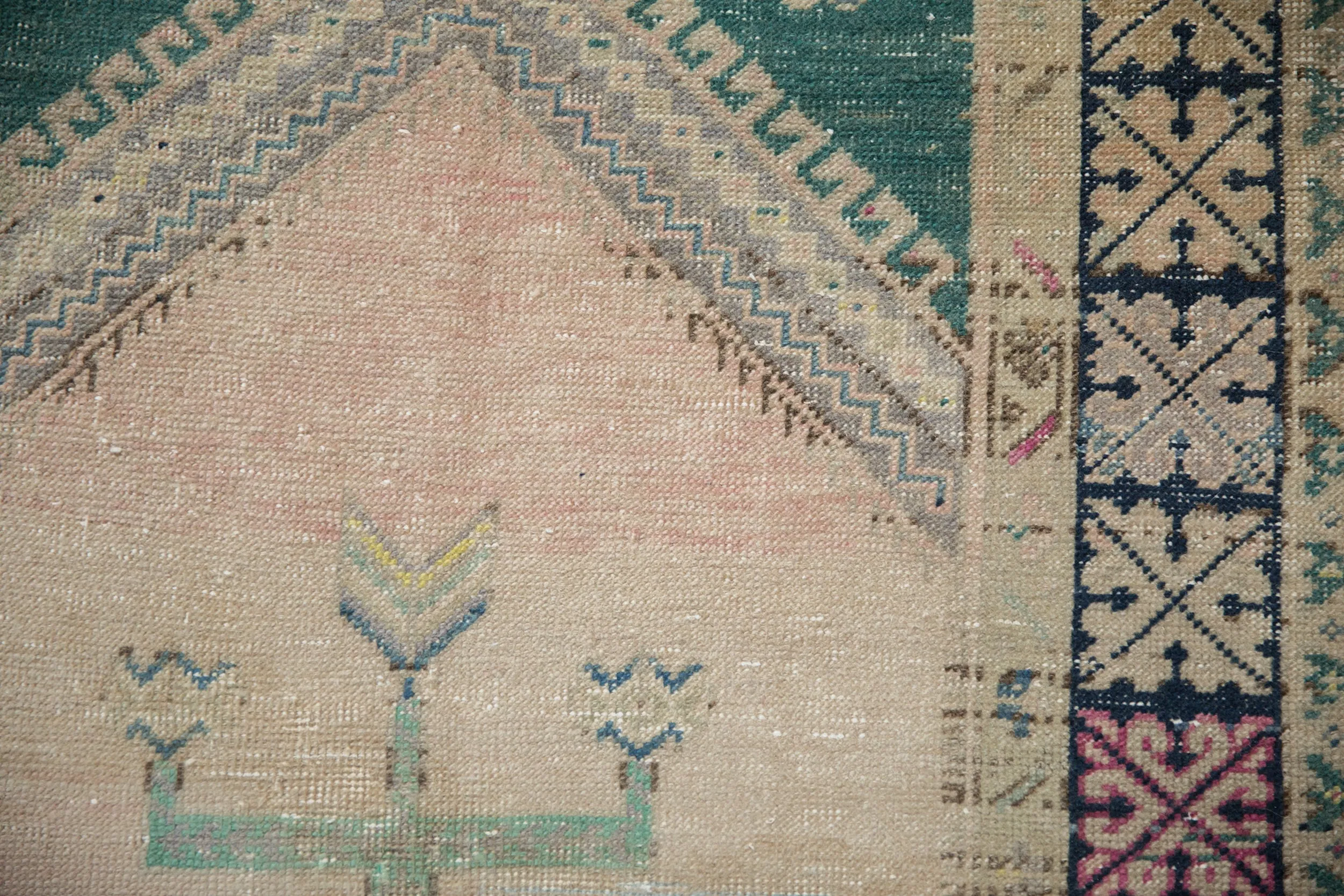 3.5x6 Vintage Distressed Oushak Rug