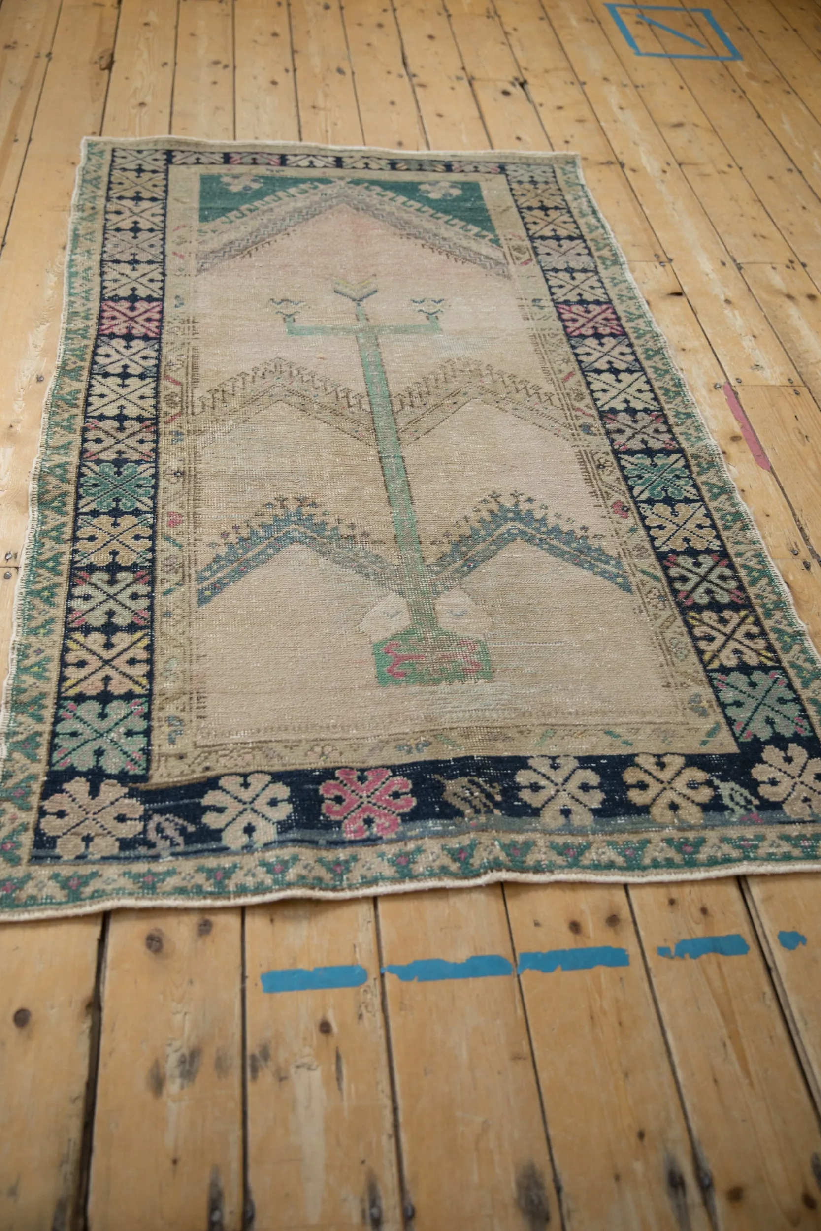 3.5x6 Vintage Distressed Oushak Rug