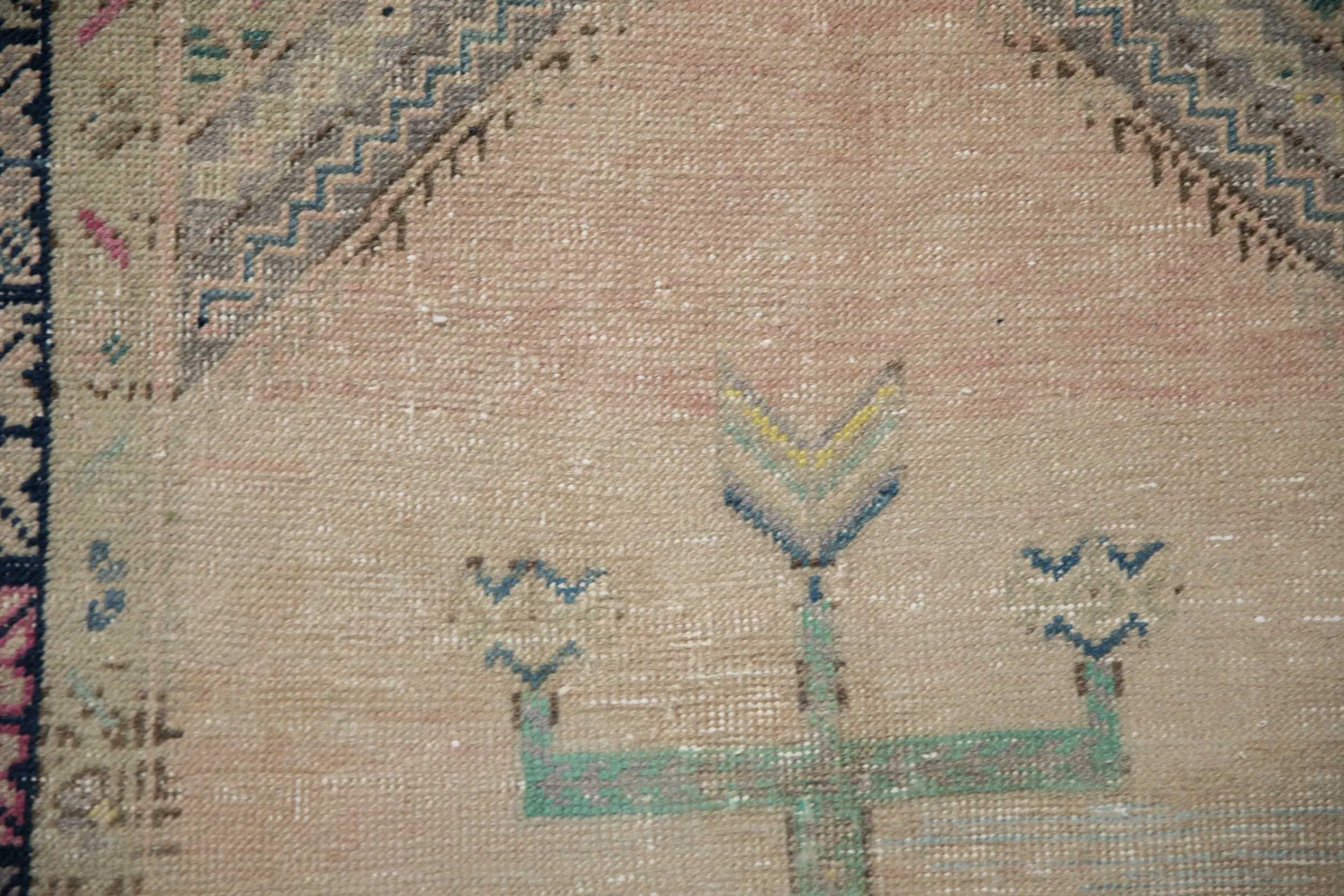 3.5x6 Vintage Distressed Oushak Rug