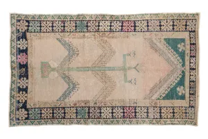 3.5x6 Vintage Distressed Oushak Rug