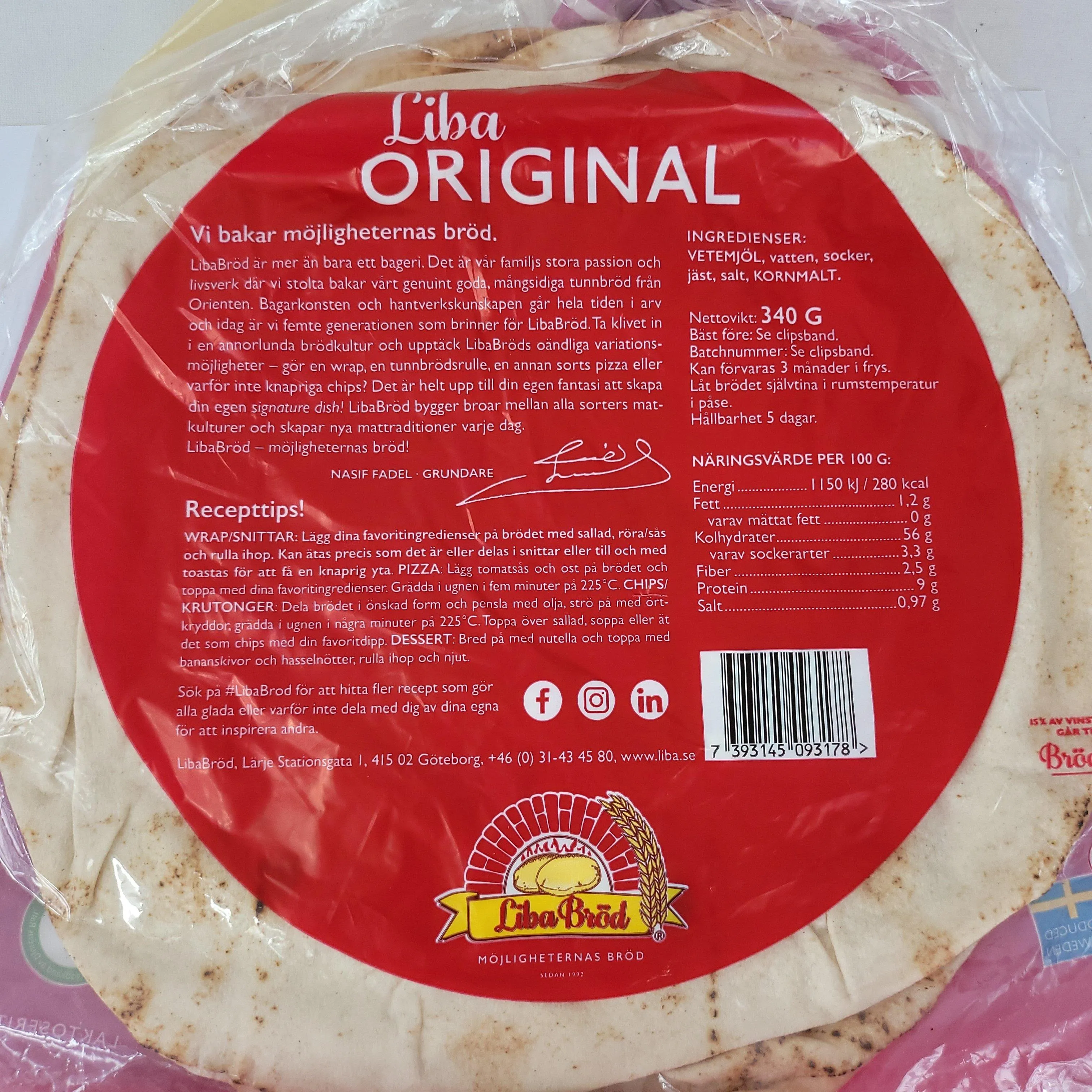 3PCS* Liba Bröd (Lebanese Bread)
