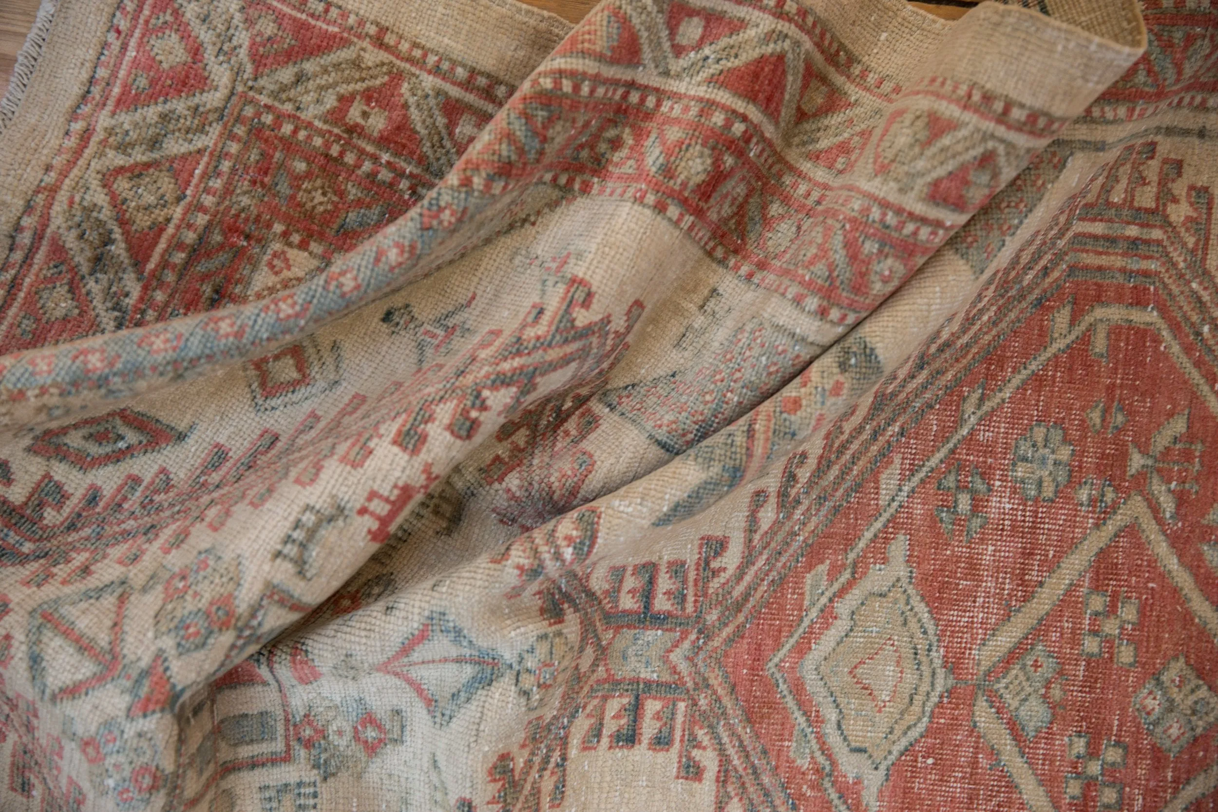 3x13.5 Vintage Distressed Serab Rug Runner