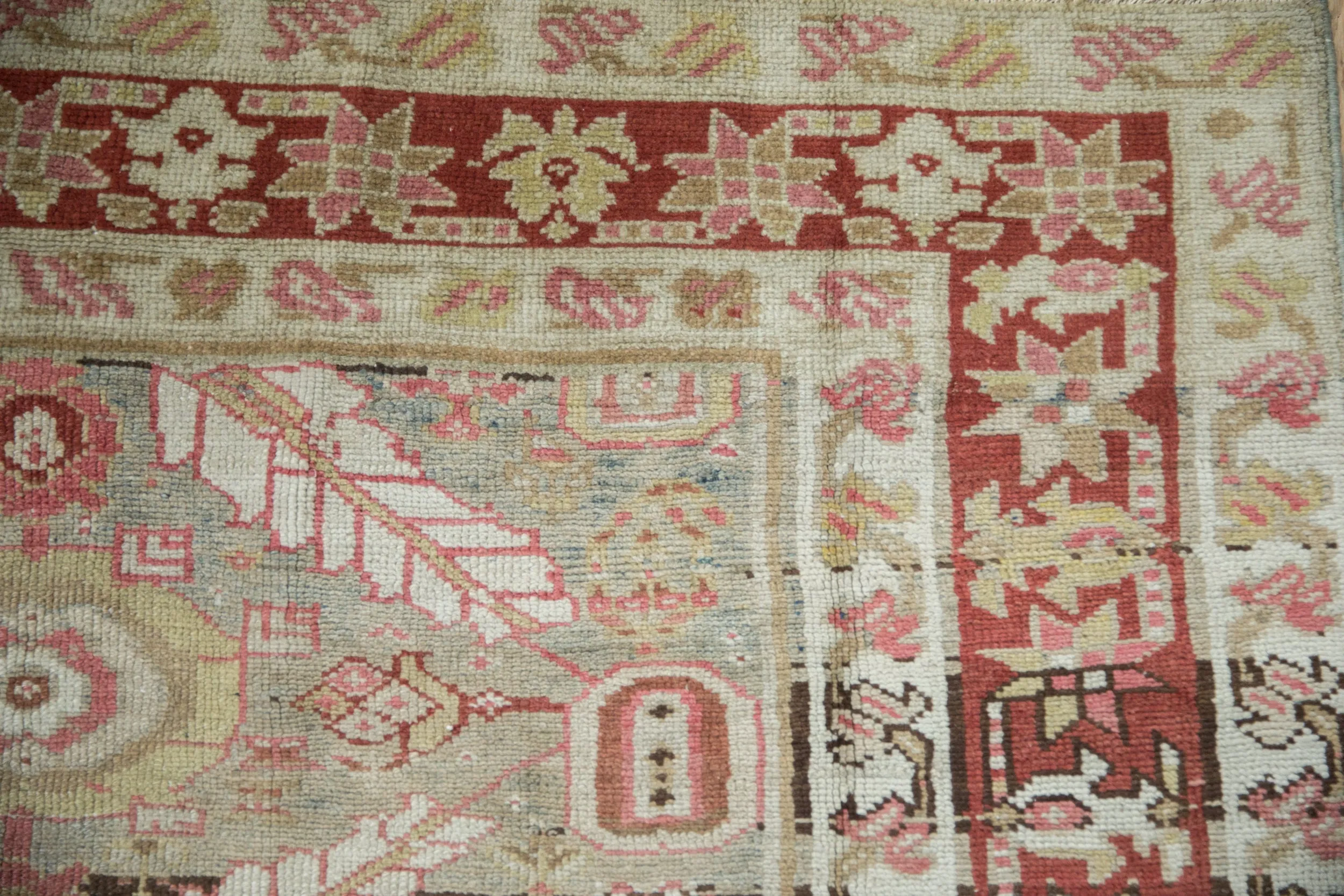 5.5x6 Antique Distressed Karaja Square Carpet
