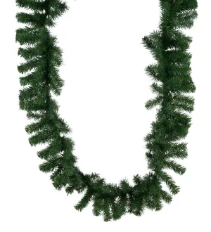 9' x 10" Pvc Garland: Green - XX964509