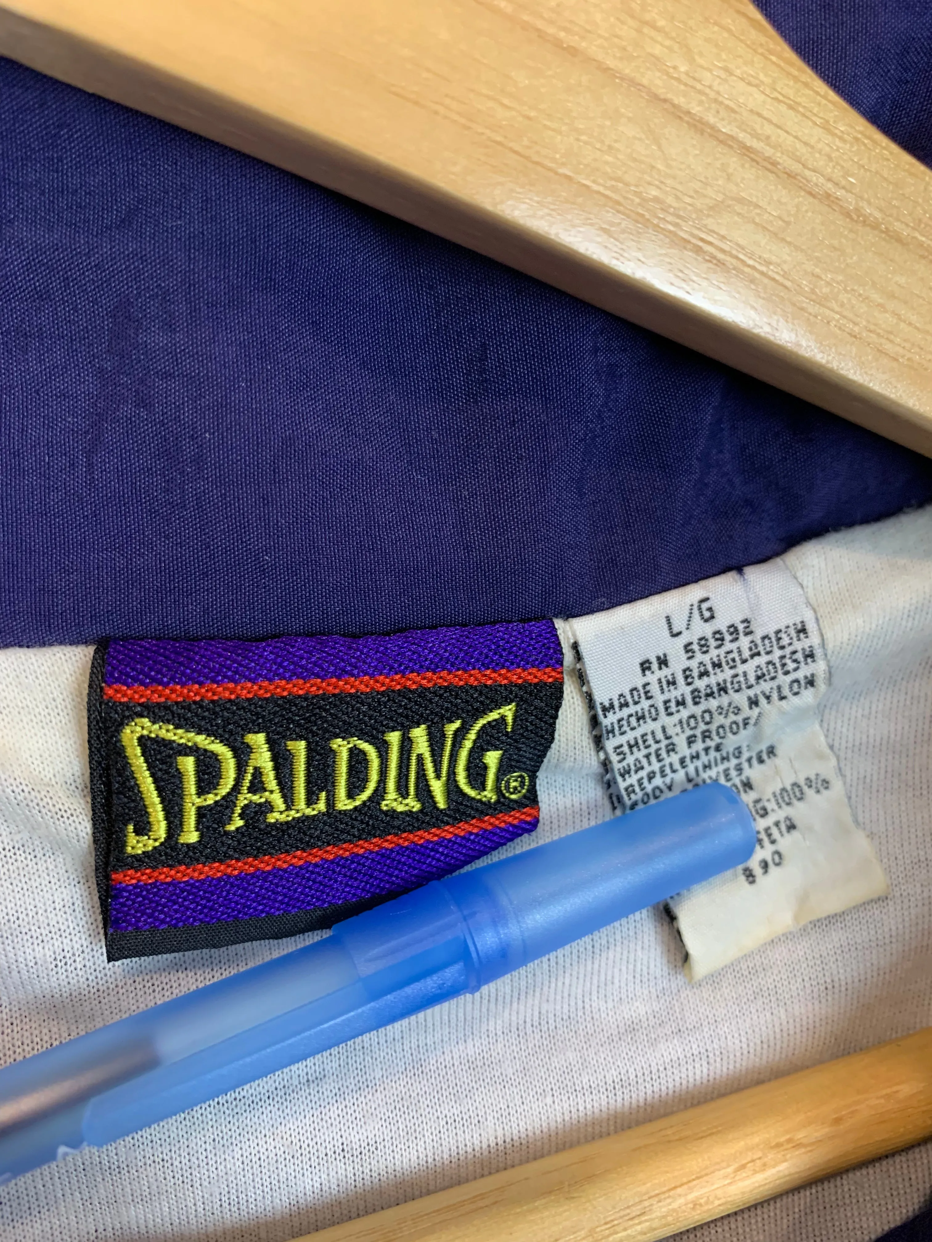 90's Spalding Patchwork Windbreaker (L)