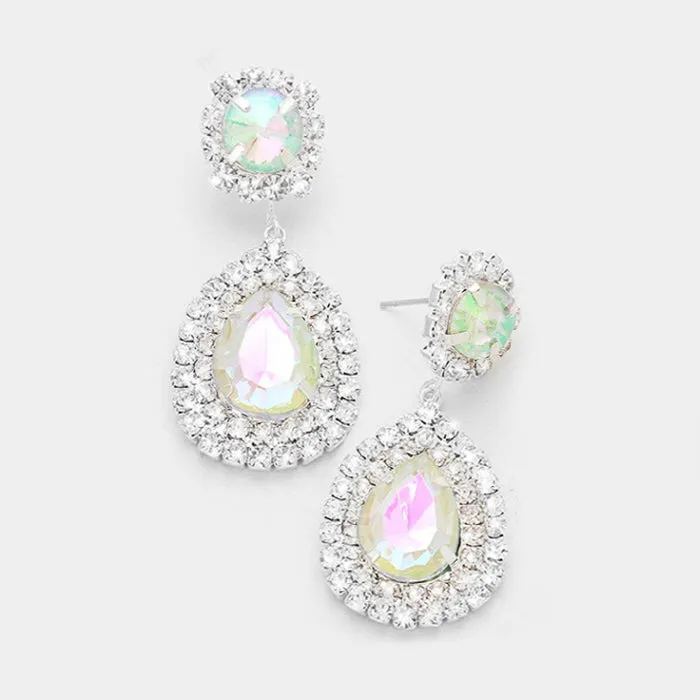 AB Crystal Teardrop Earrings | 236362