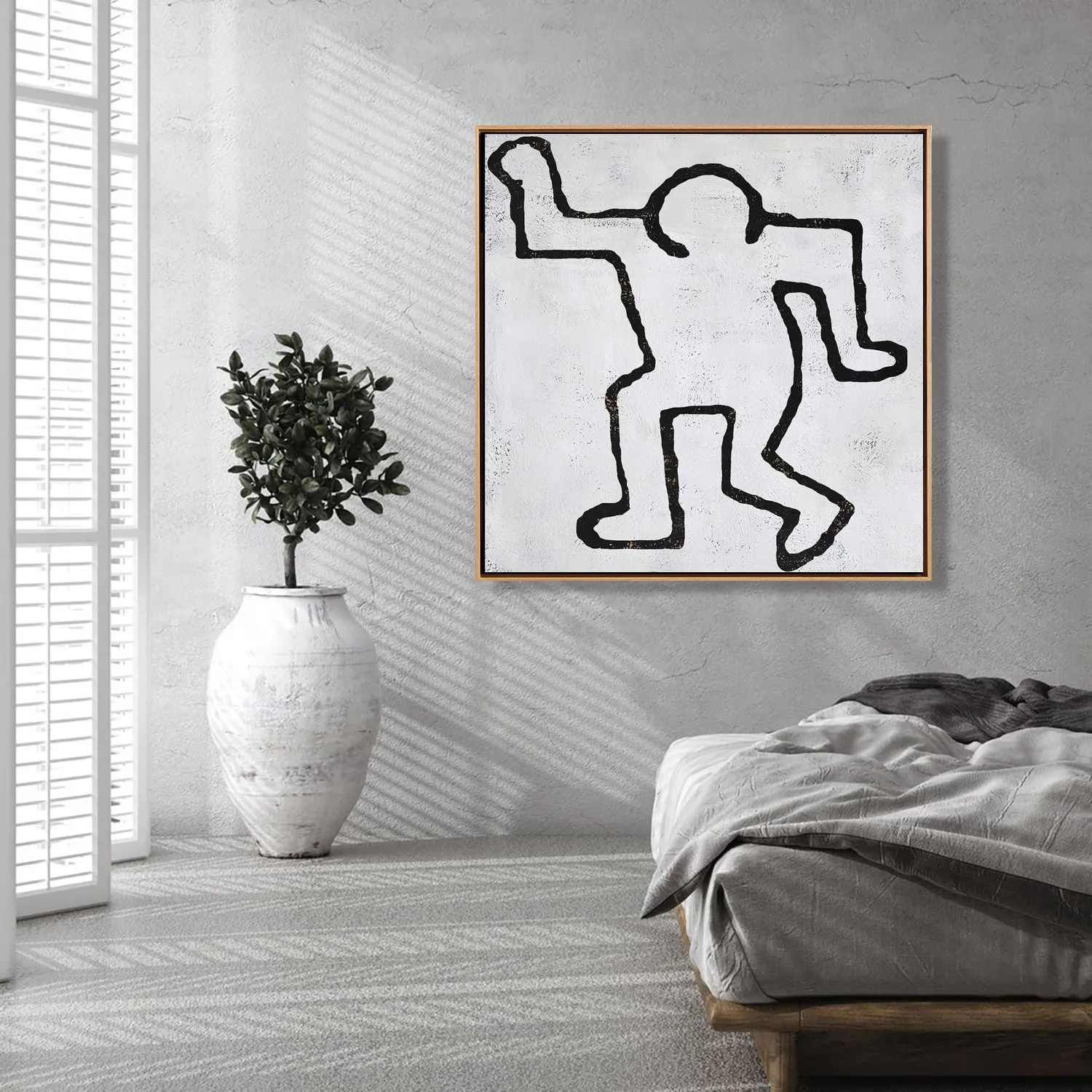 Abstract Dancing Man Painting H209S