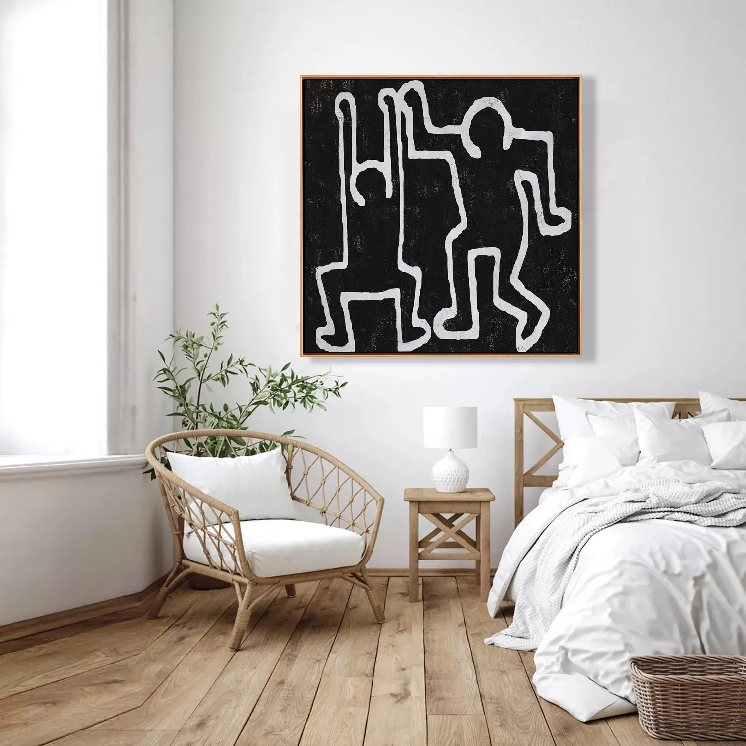 Abstract Dancing Man Painting H209SR1