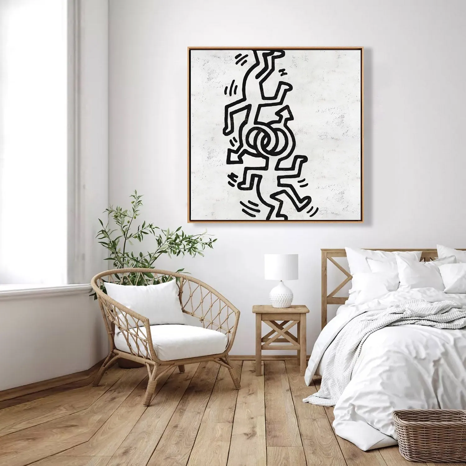 Abstract Dancing Man Painting H308S
