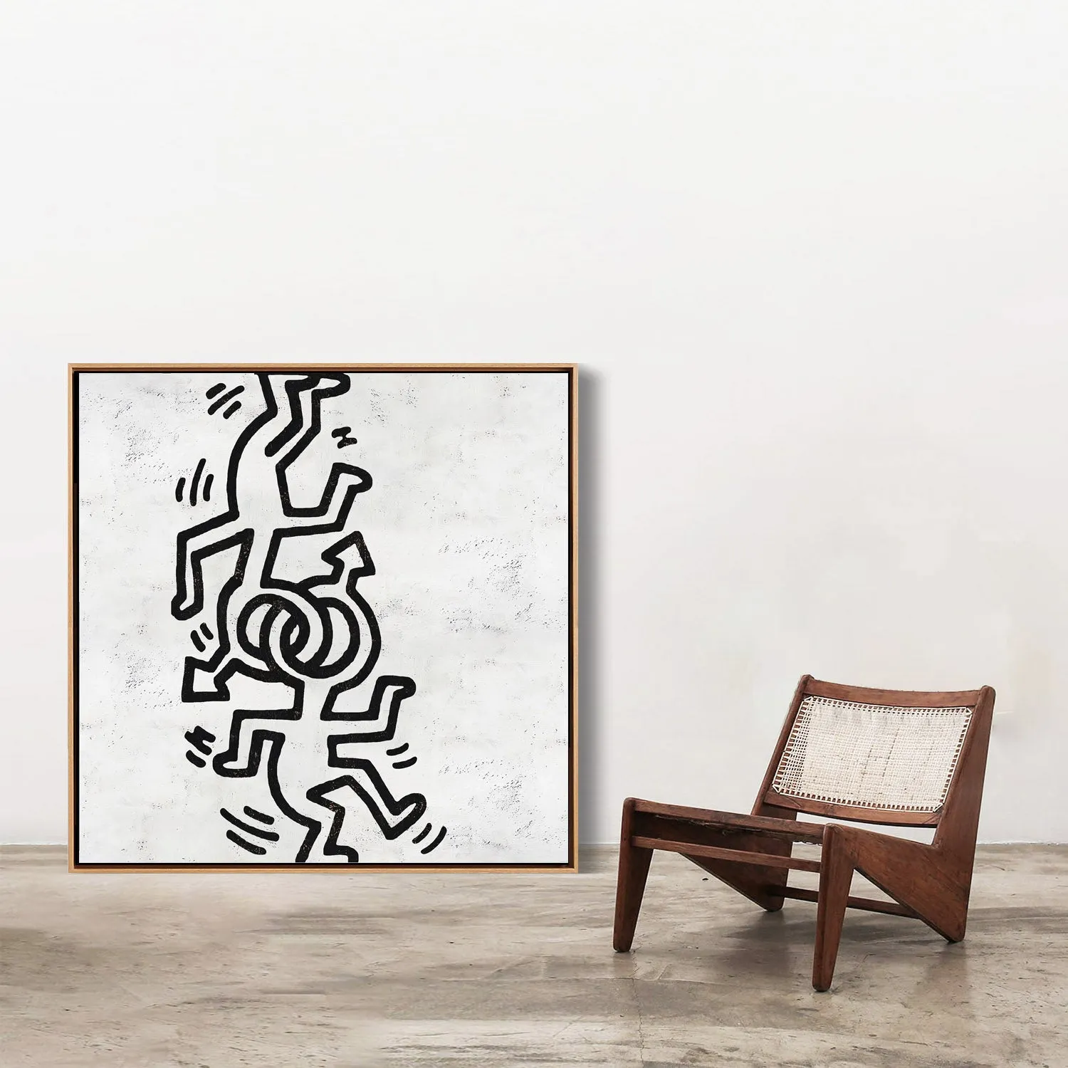 Abstract Dancing Man Painting H308S
