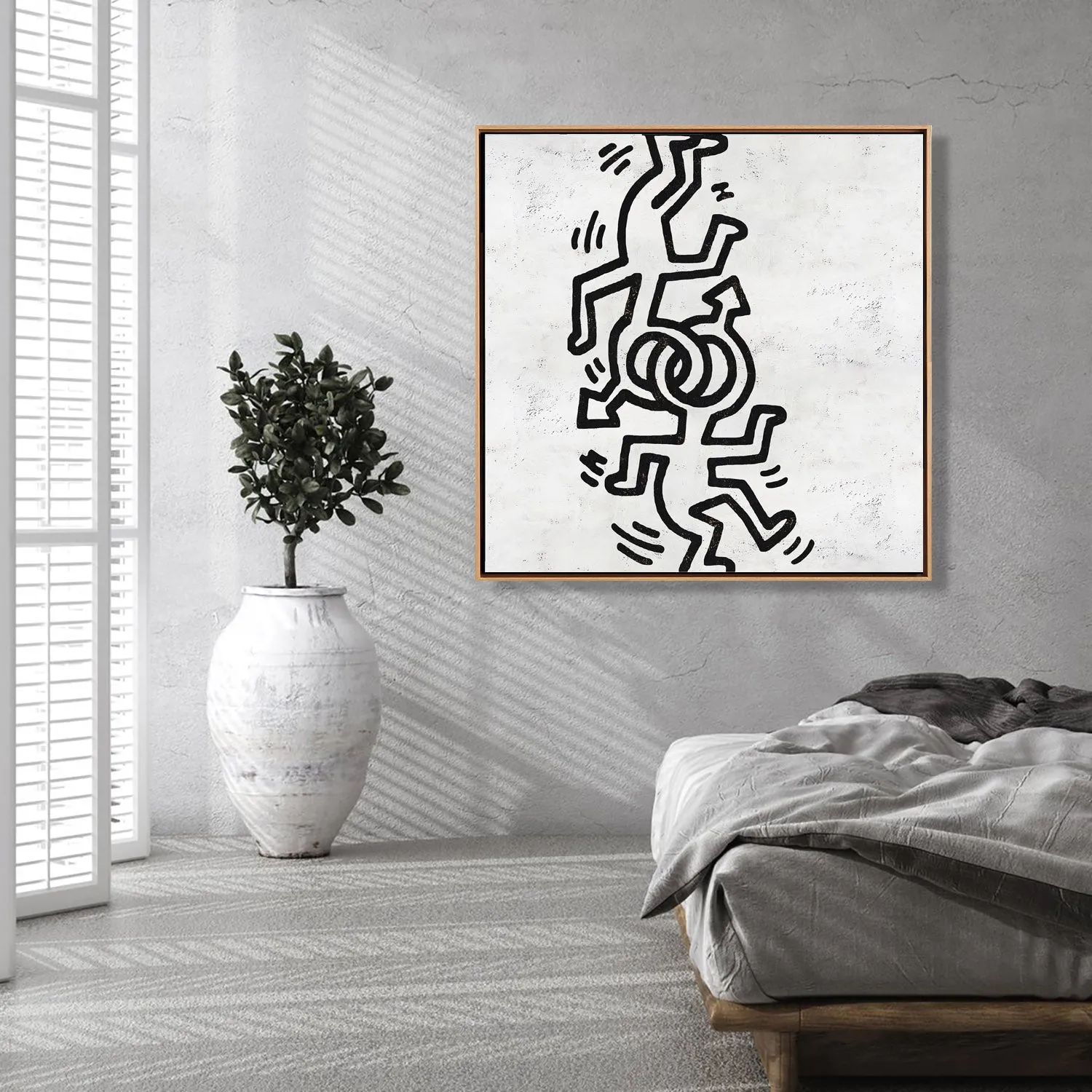 Abstract Dancing Man Painting H308S