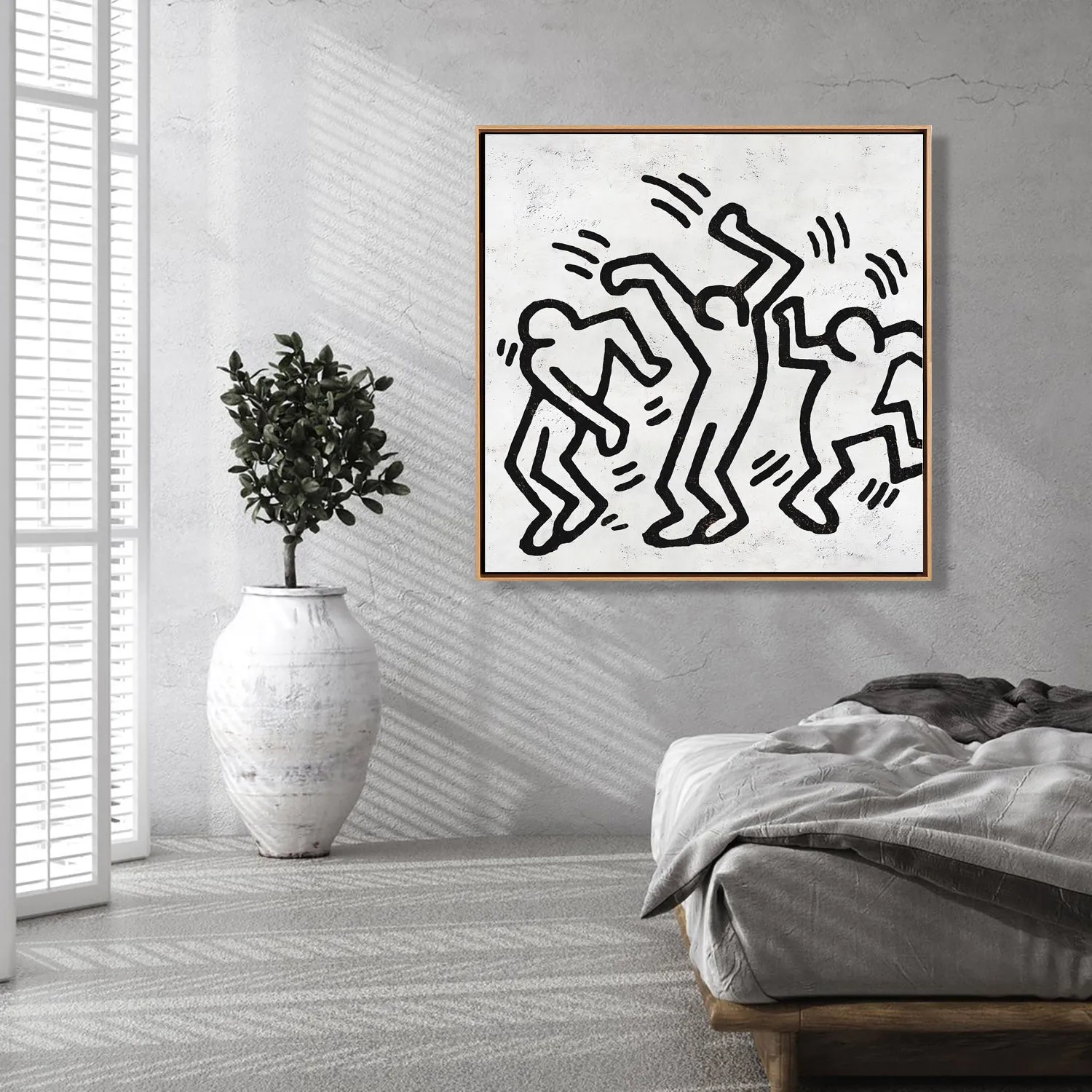 Abstract Dancing Man Painting H317S