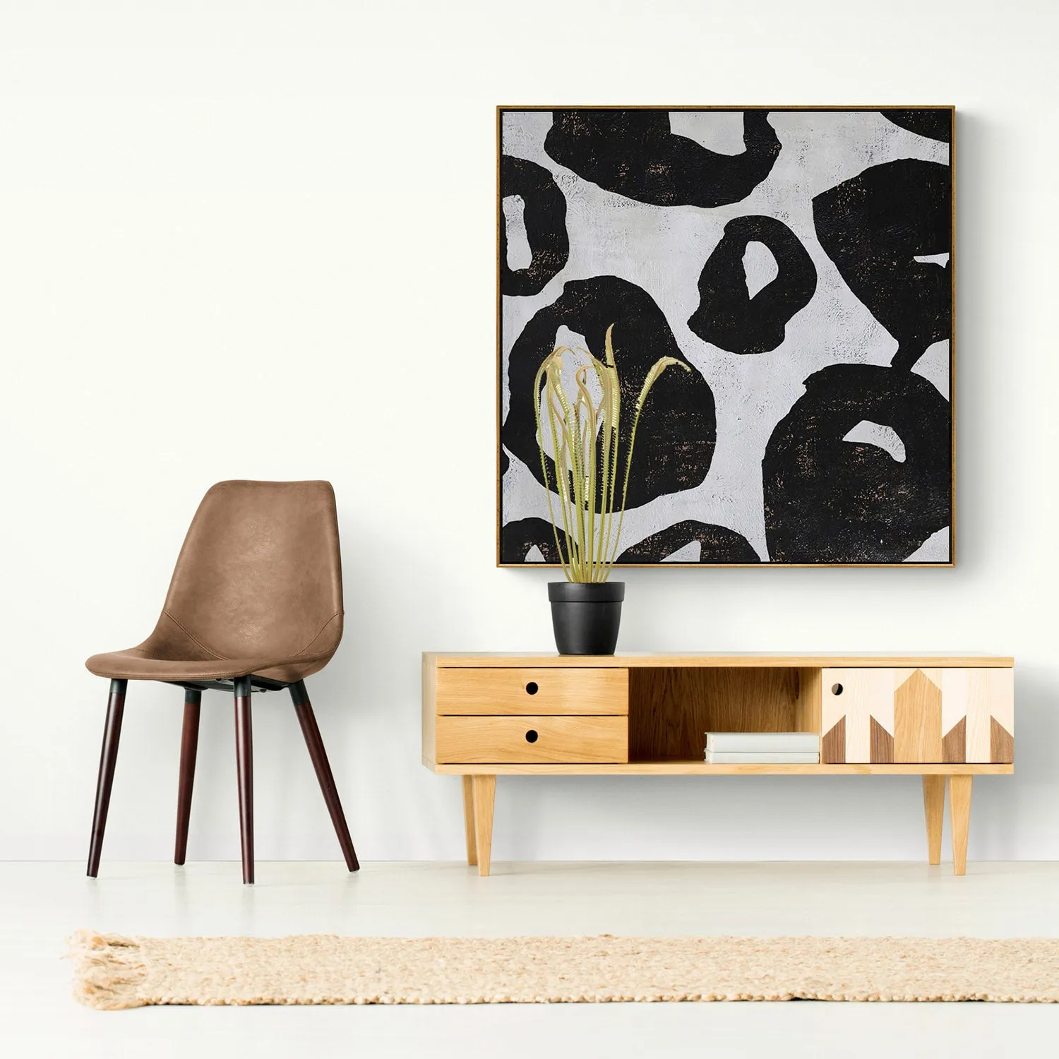 Abstract Flower Painting H87S