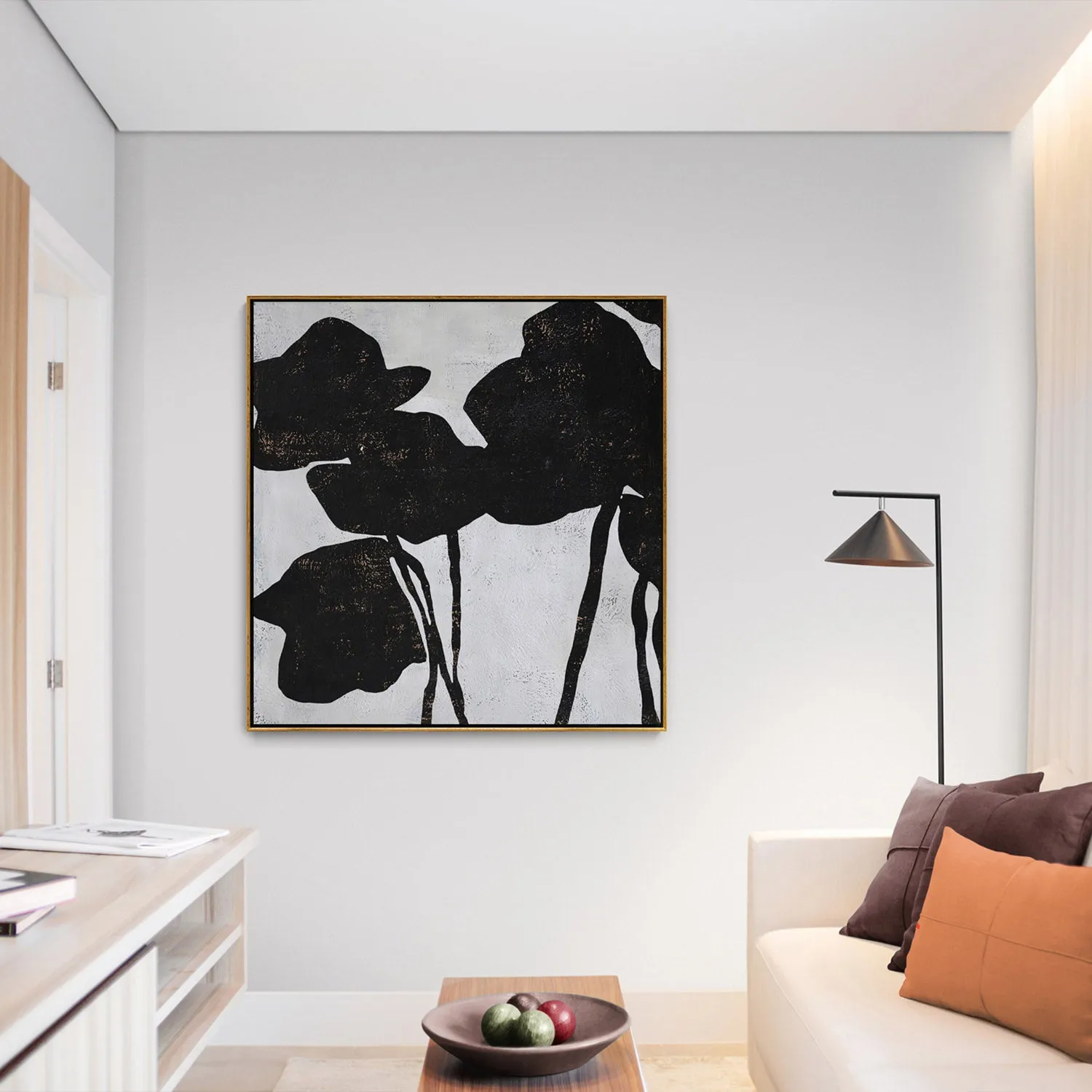 Abstract Flowers Painting H132S