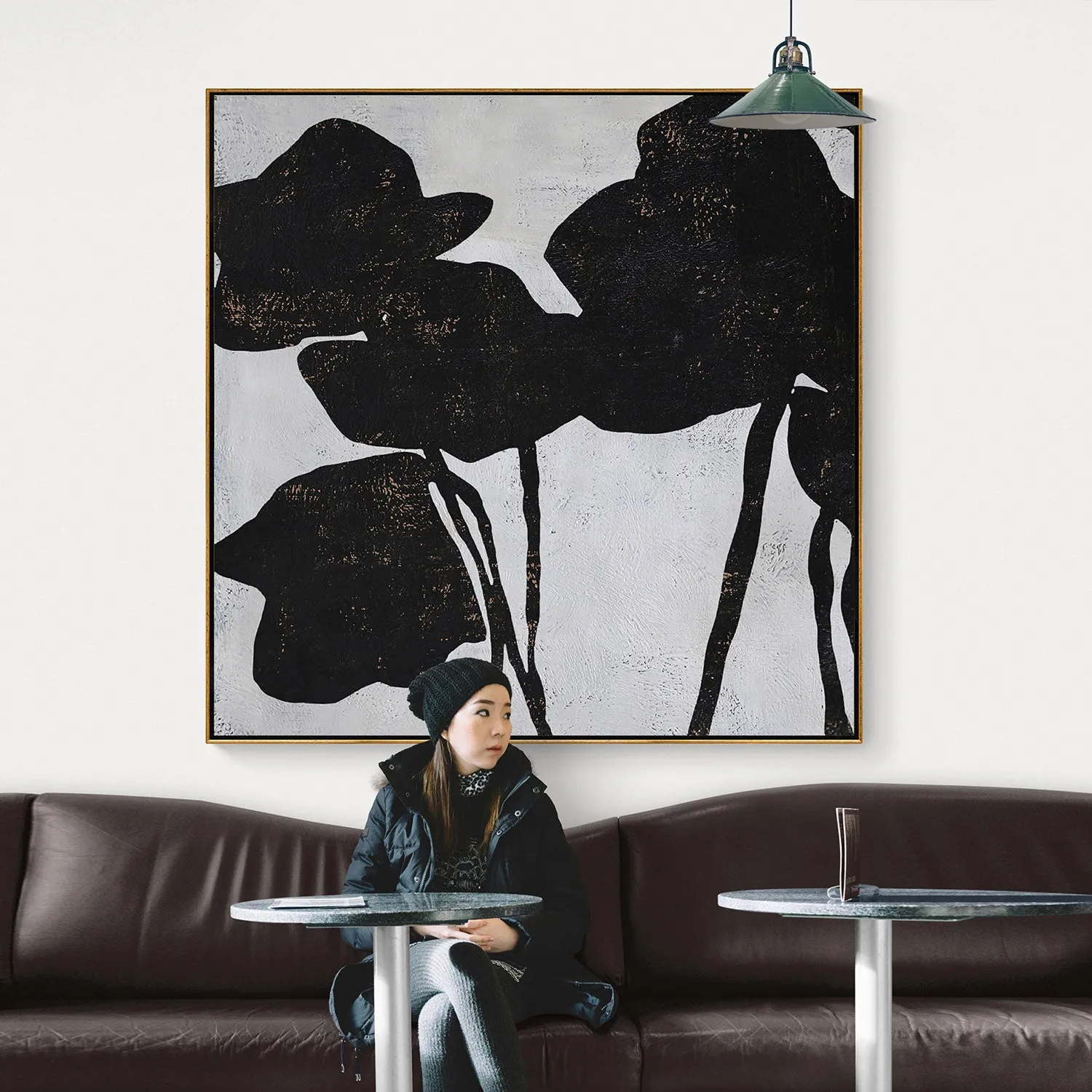 Abstract Flowers Painting H132S