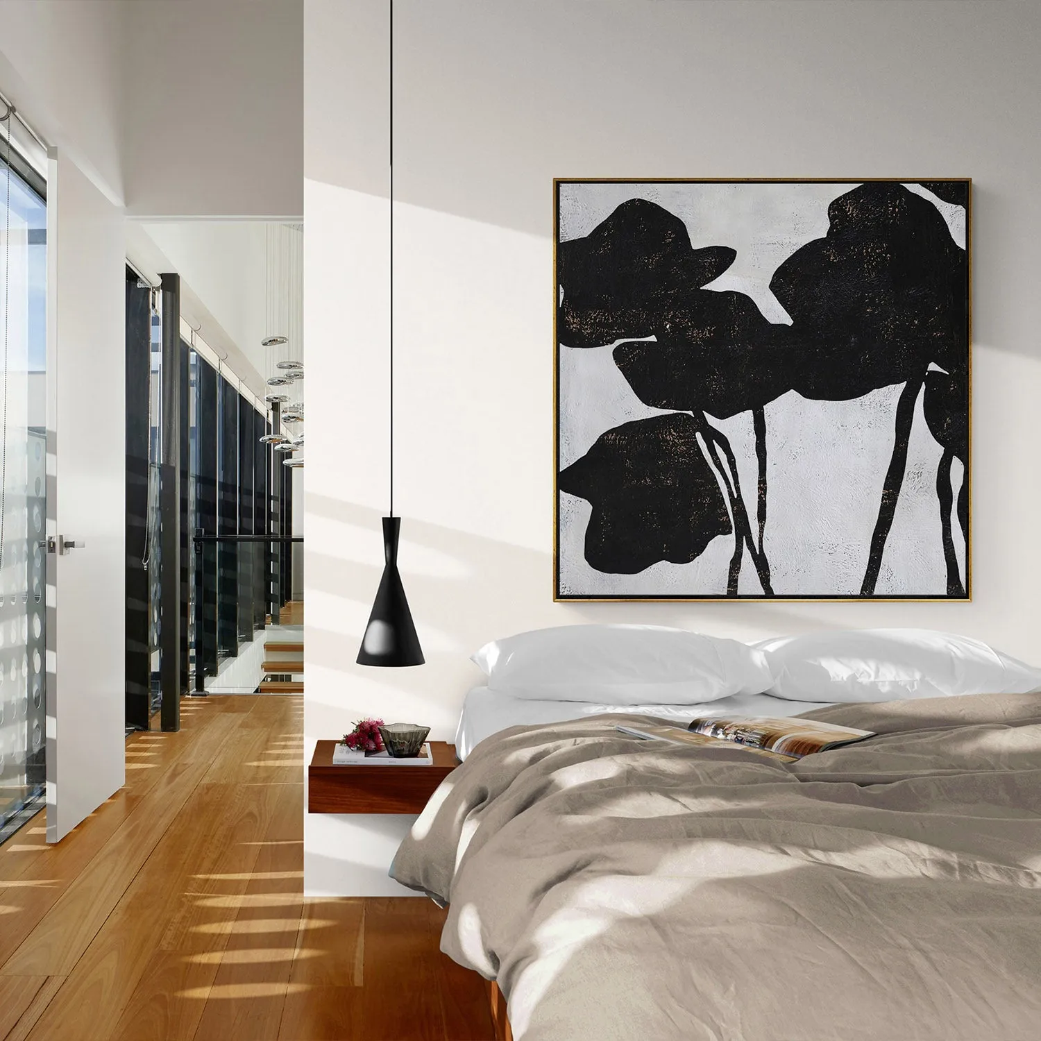 Abstract Flowers Painting H132S