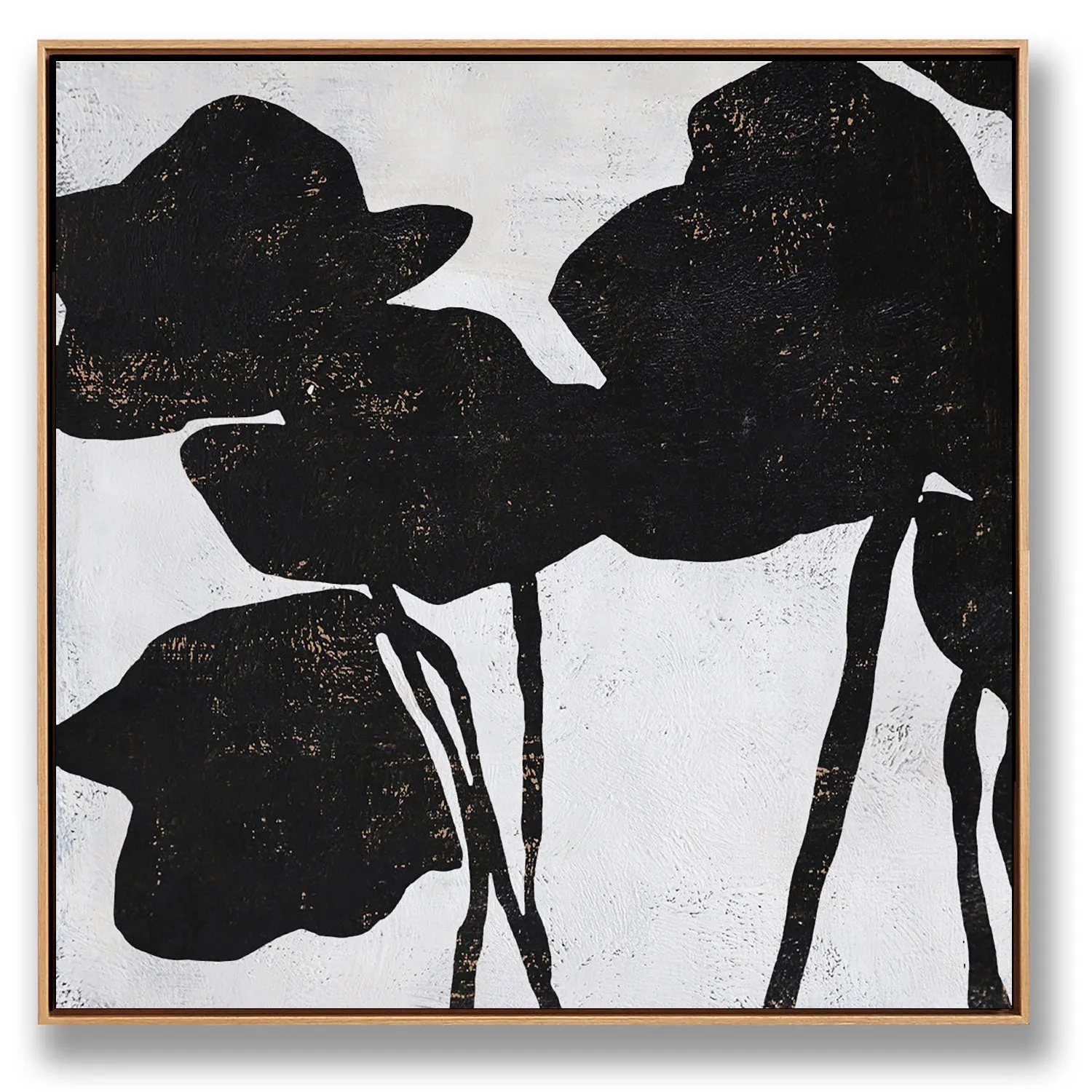 Abstract Flowers Painting H132S