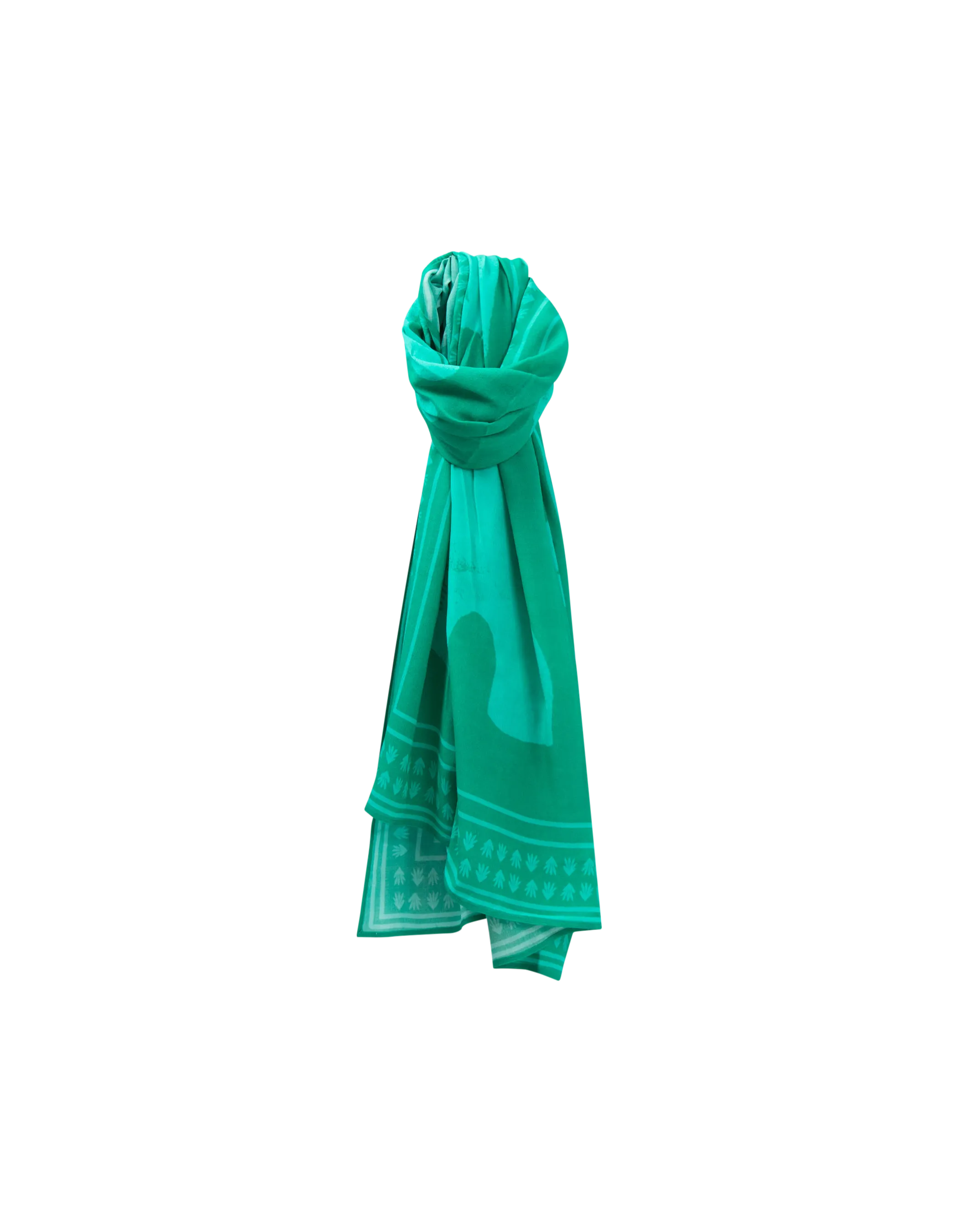 ACIA - Foulard green grass à motif arty minimal