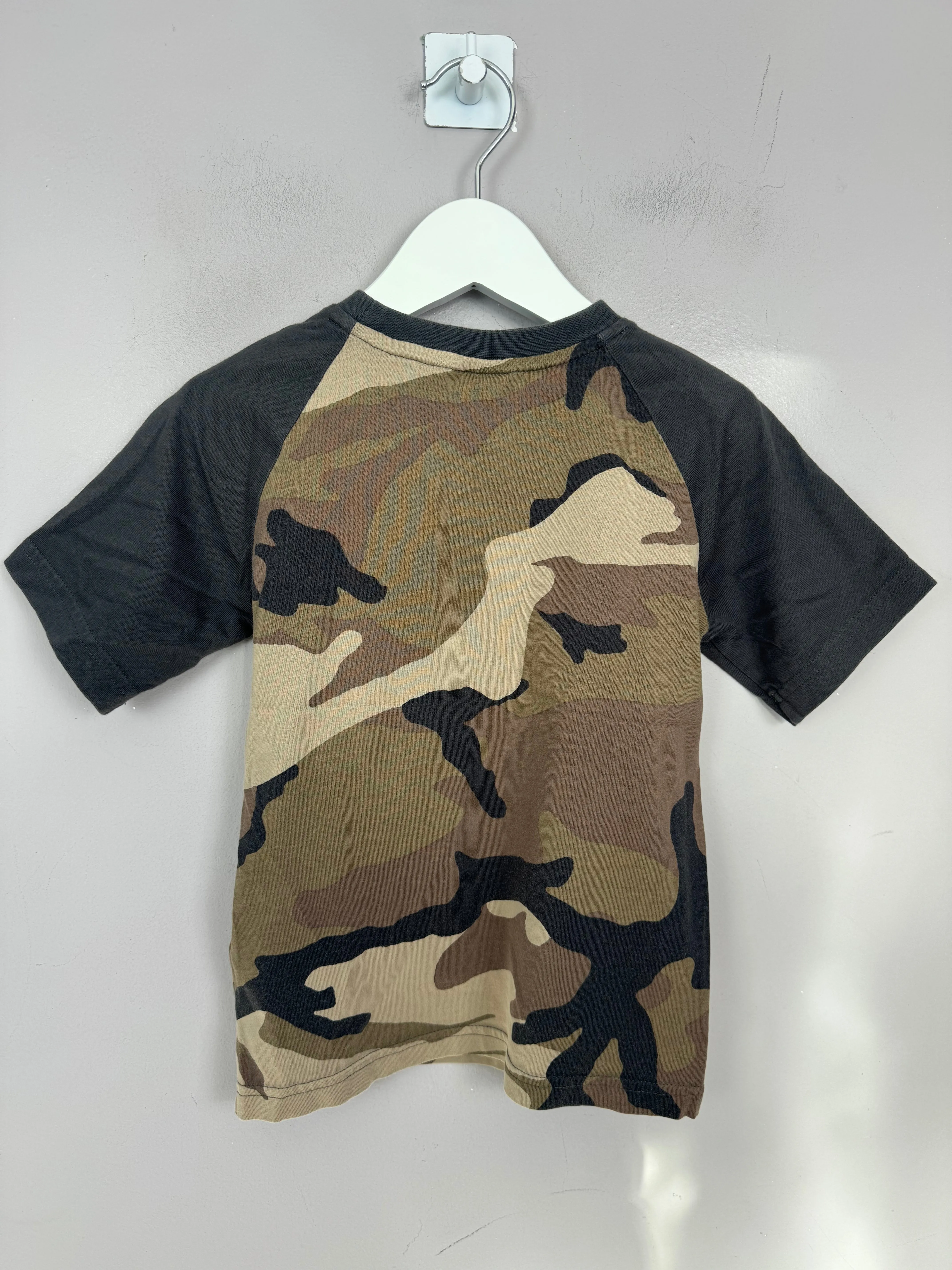 Adidas Camo Raglan T-shirt 4-5y