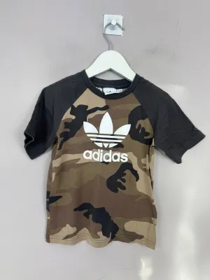 Adidas Camo Raglan T-shirt 4-5y