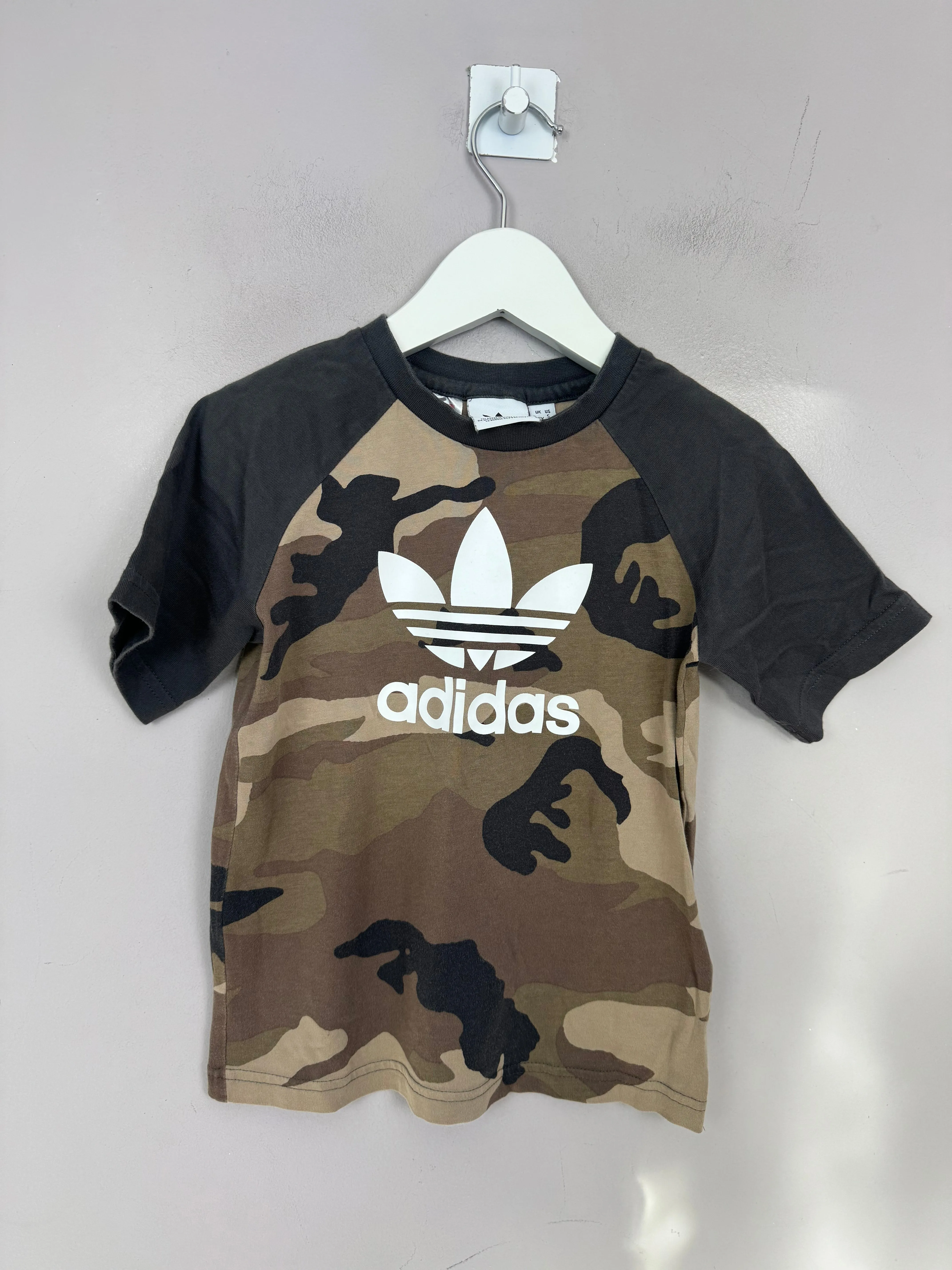 Adidas Camo Raglan T-shirt 4-5y