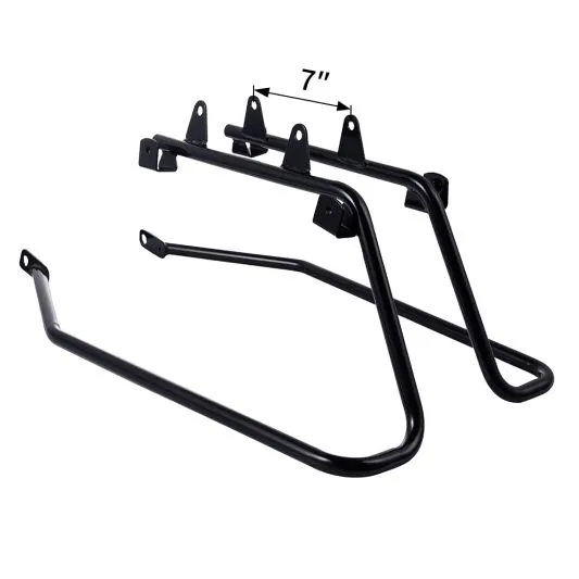 Advanblack BLACK HARD SADDLEBAGS CONVERSION BRACKETS FOR M8 Street Bob & Low Rider S/ ST