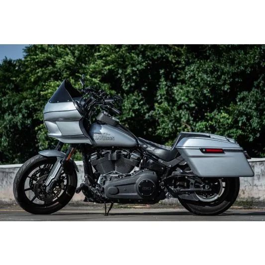 Advanblack BLACK HARD SADDLEBAGS CONVERSION BRACKETS FOR M8 Street Bob & Low Rider S/ ST