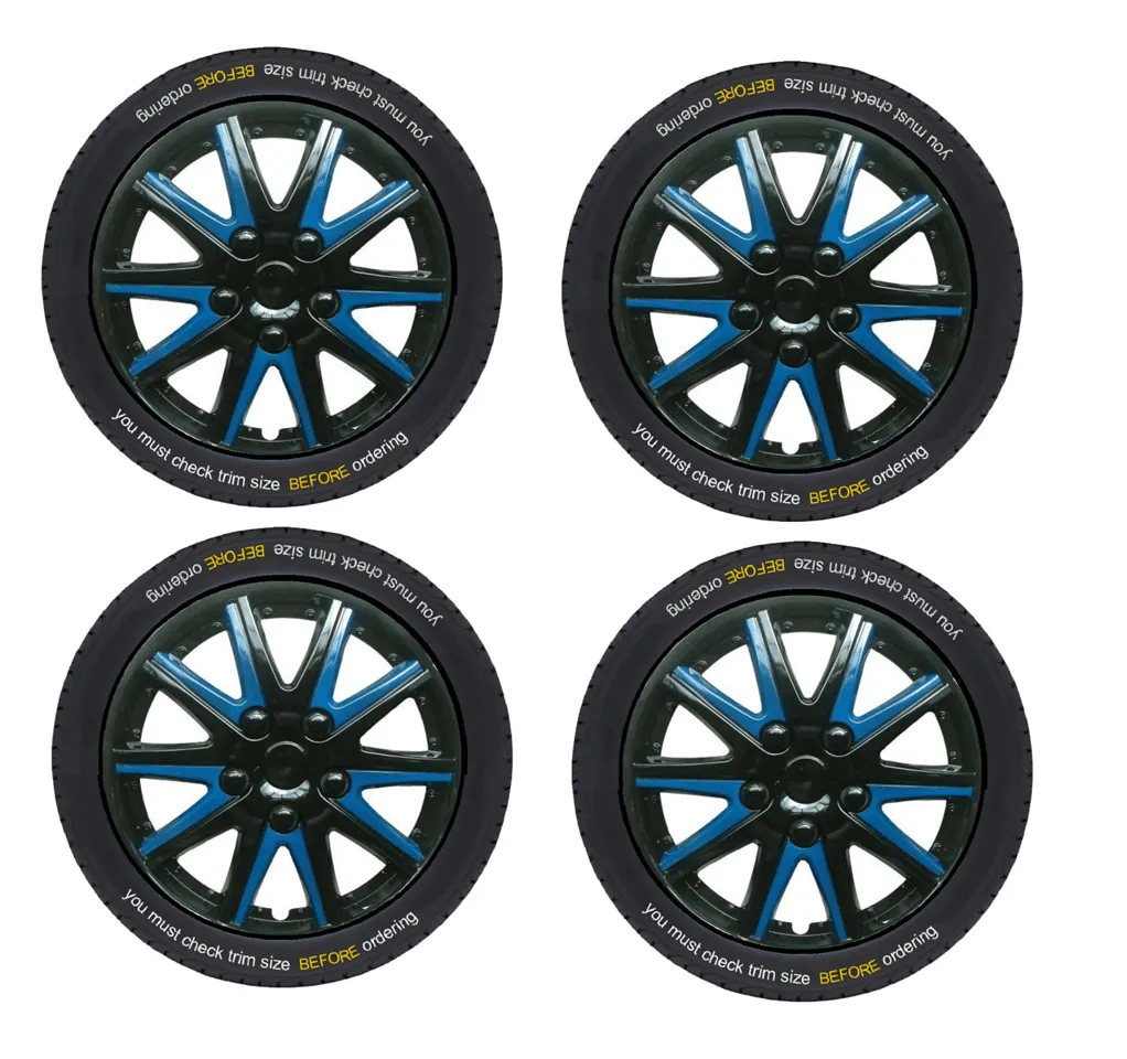 Alfa Romeo 146 Black Blue Wheel Trims Covers (1994-2001)