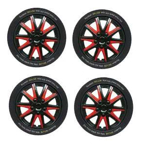 Alfa Romeo 166 Black Red Wheel Trims Covers (1998-2007)