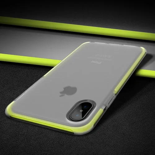 Anti-knock Case Cover for iPhone X - Green,Black,White,Orange