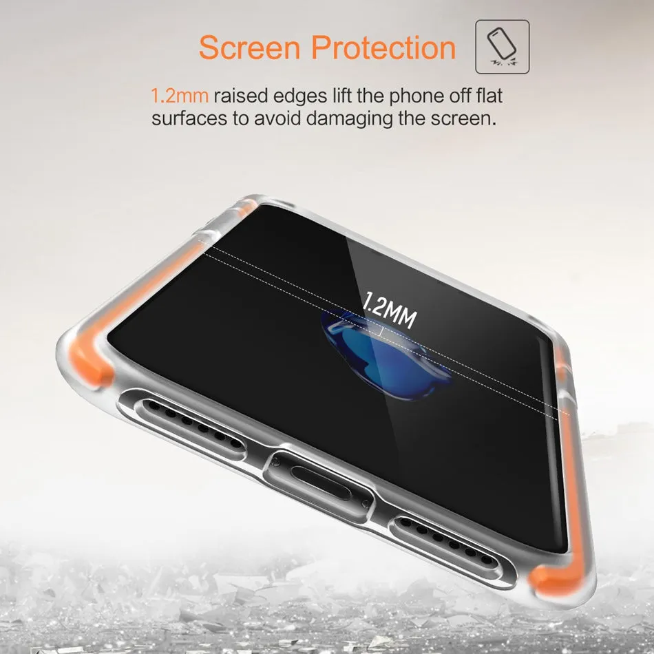 Anti-knock Case Cover for iPhone X - Green,Black,White,Orange